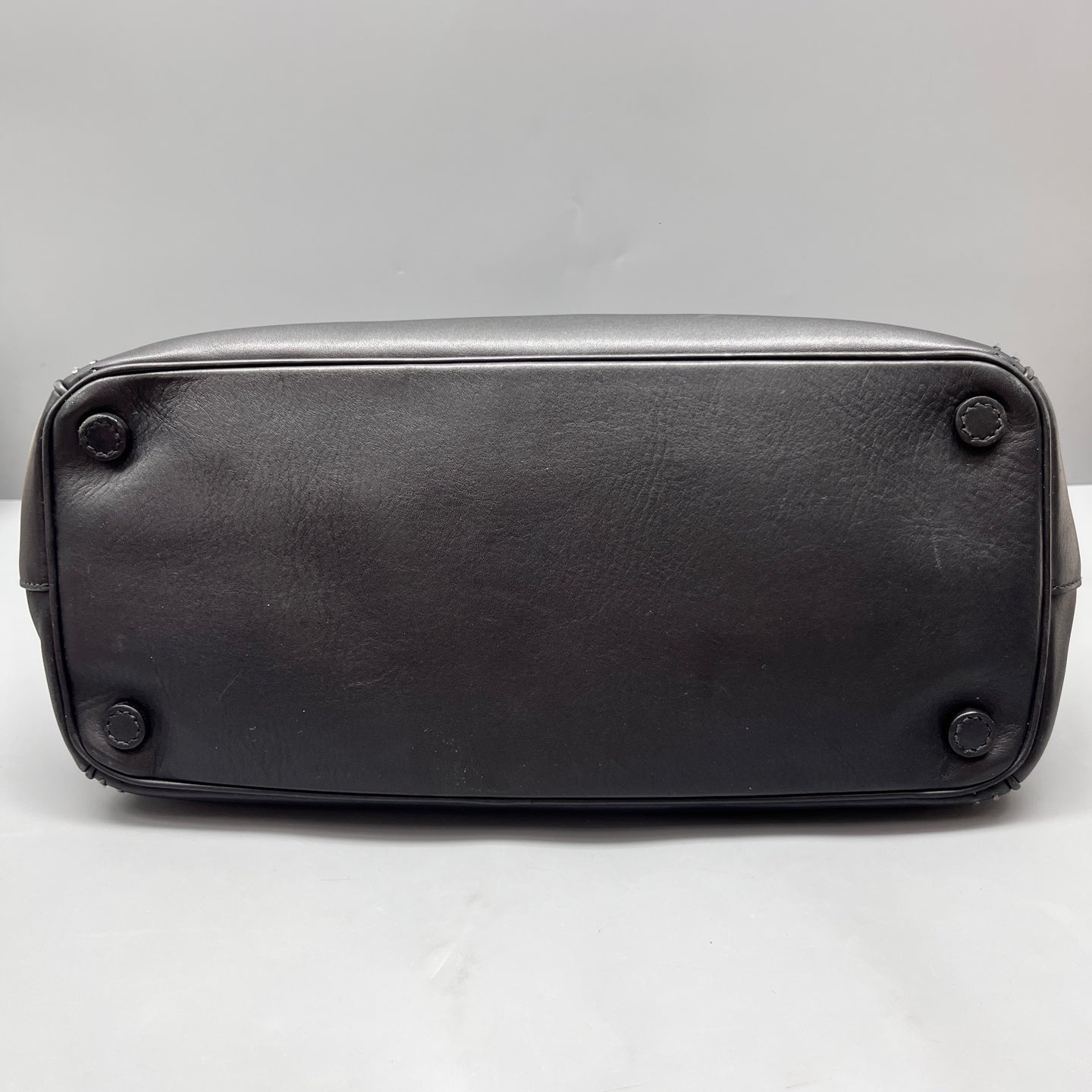 Prada - Galleria Bag with External Stitching - Leather - Black - (Medium)