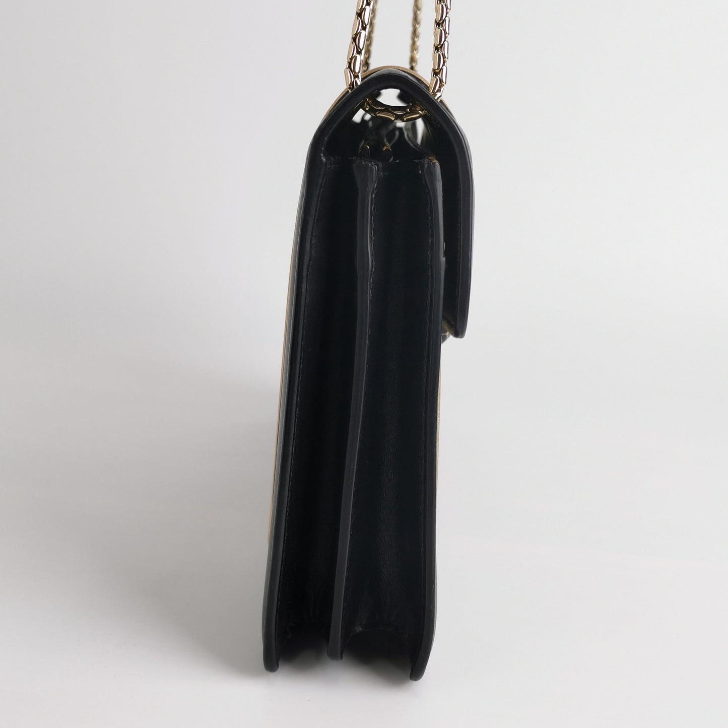 Bvlgari - Serpenti Forever Flap Cover Bag - Leather - Black - (small)