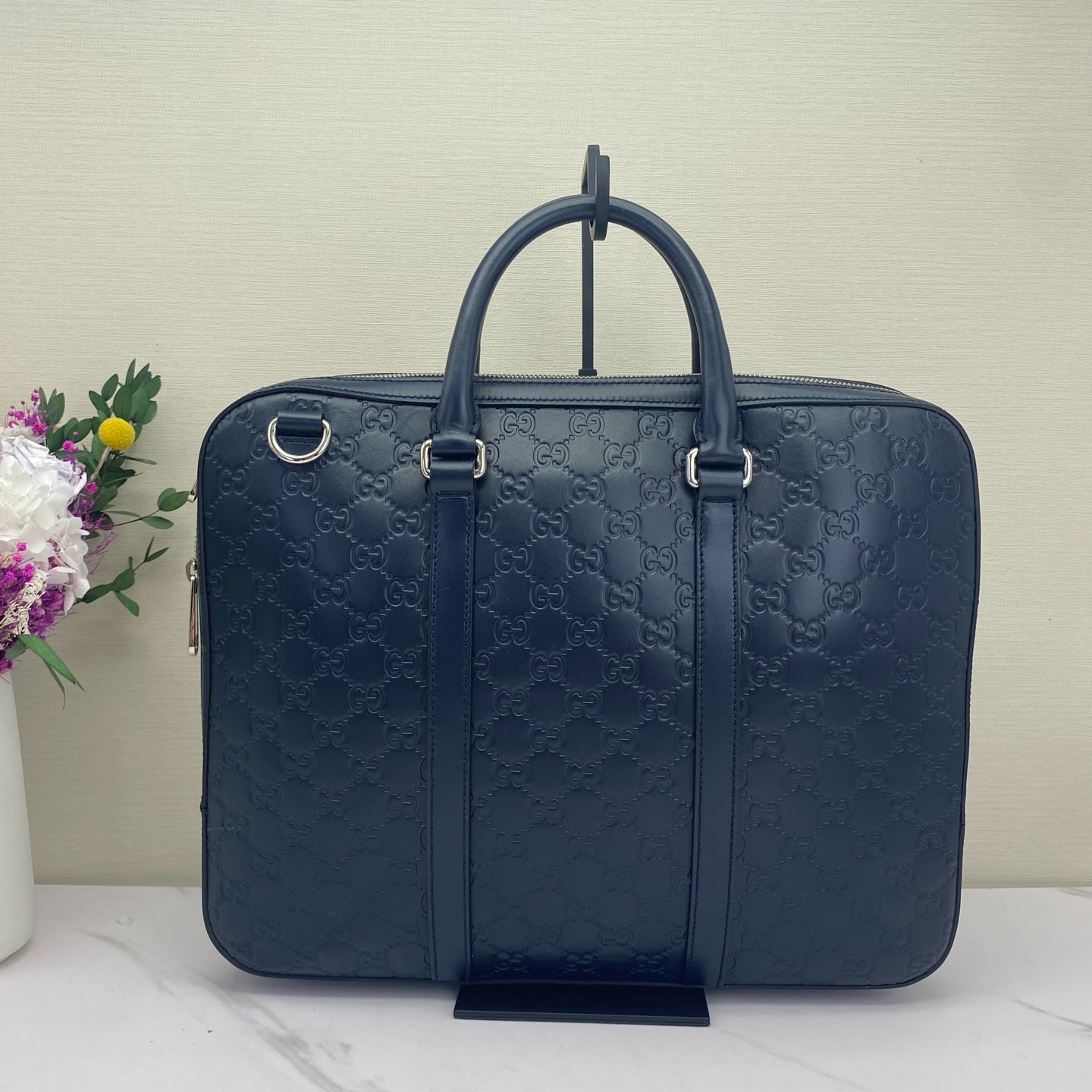 Gucci - Guccissima Document Case - Embossed Guccissima leather - Blue - (Medium)