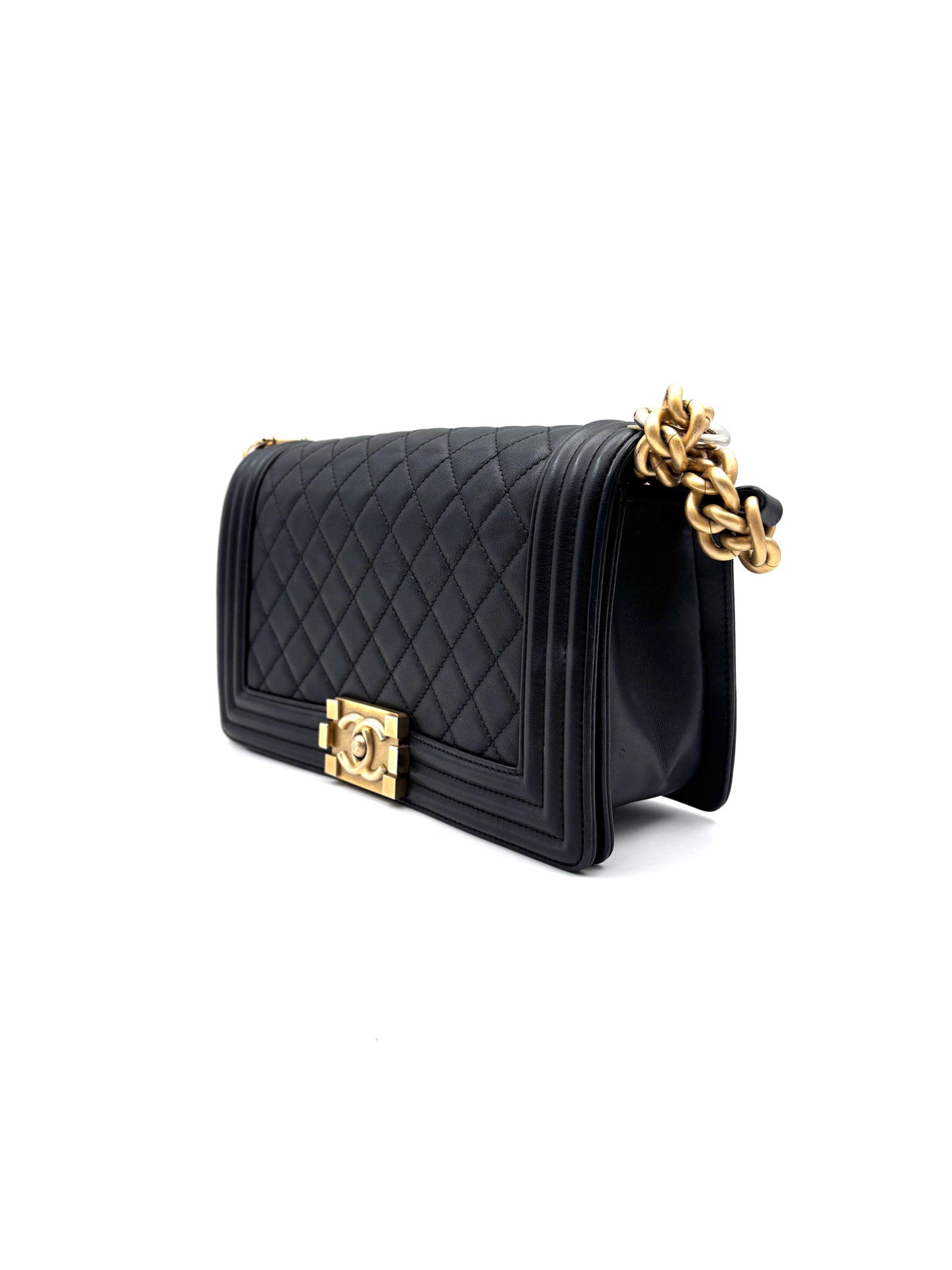 Chanel - Boy Chanel Flap Bag - Leather - Black - (medium)