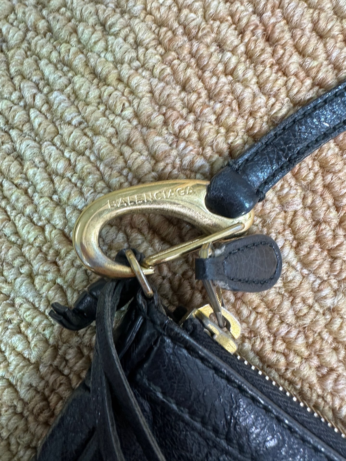 Balenciaga - Motorcycle Crossbody Bag - Leather - Black - (mini)