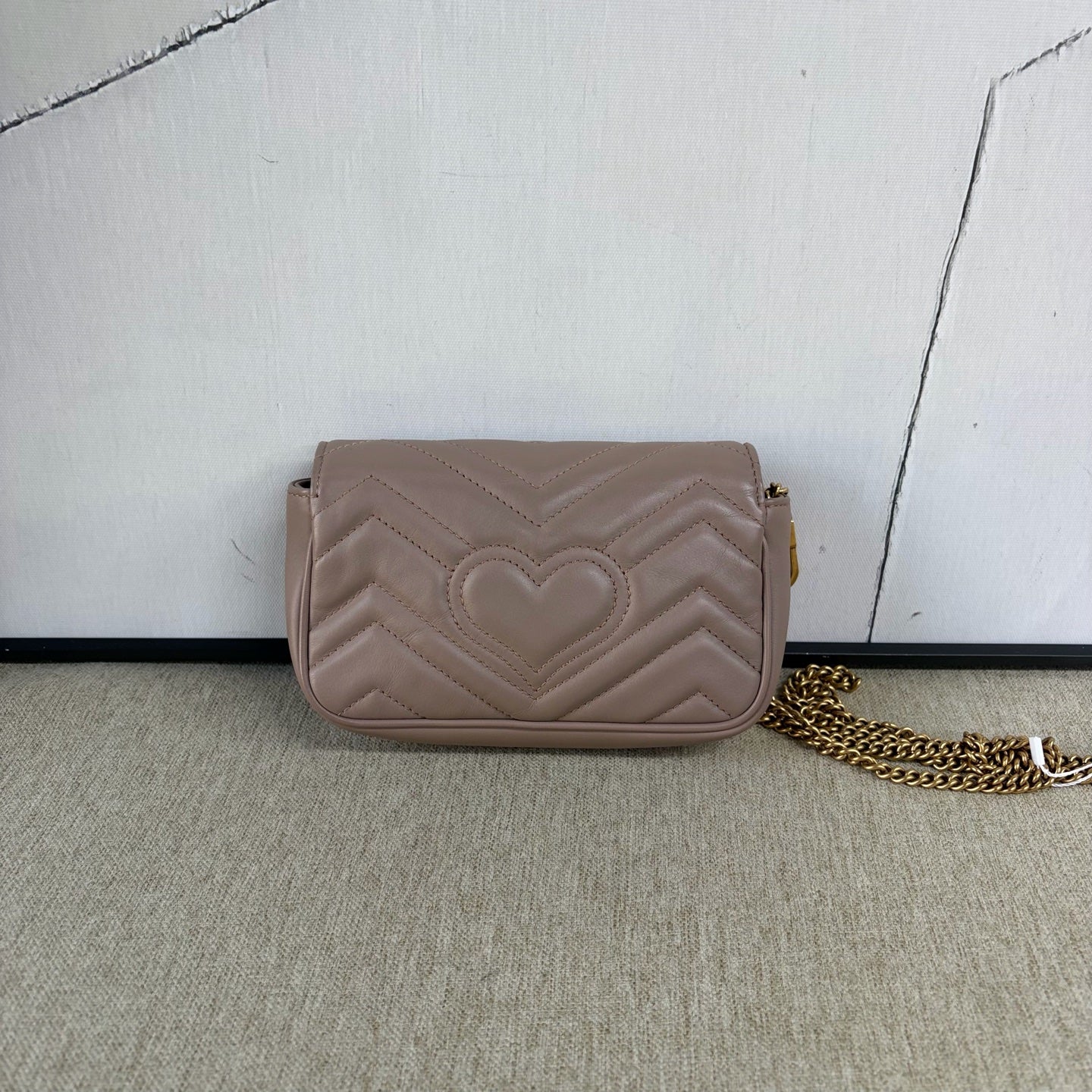 Gucci - Mini Marmont - Leather - Beige - (mini)