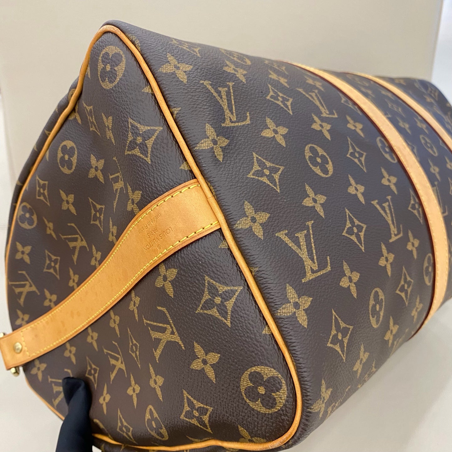 Louis Vuitton - Keepall 45 Bandouliere - Monogram coated canvas with Vachetta leather trim - Brown - (large)