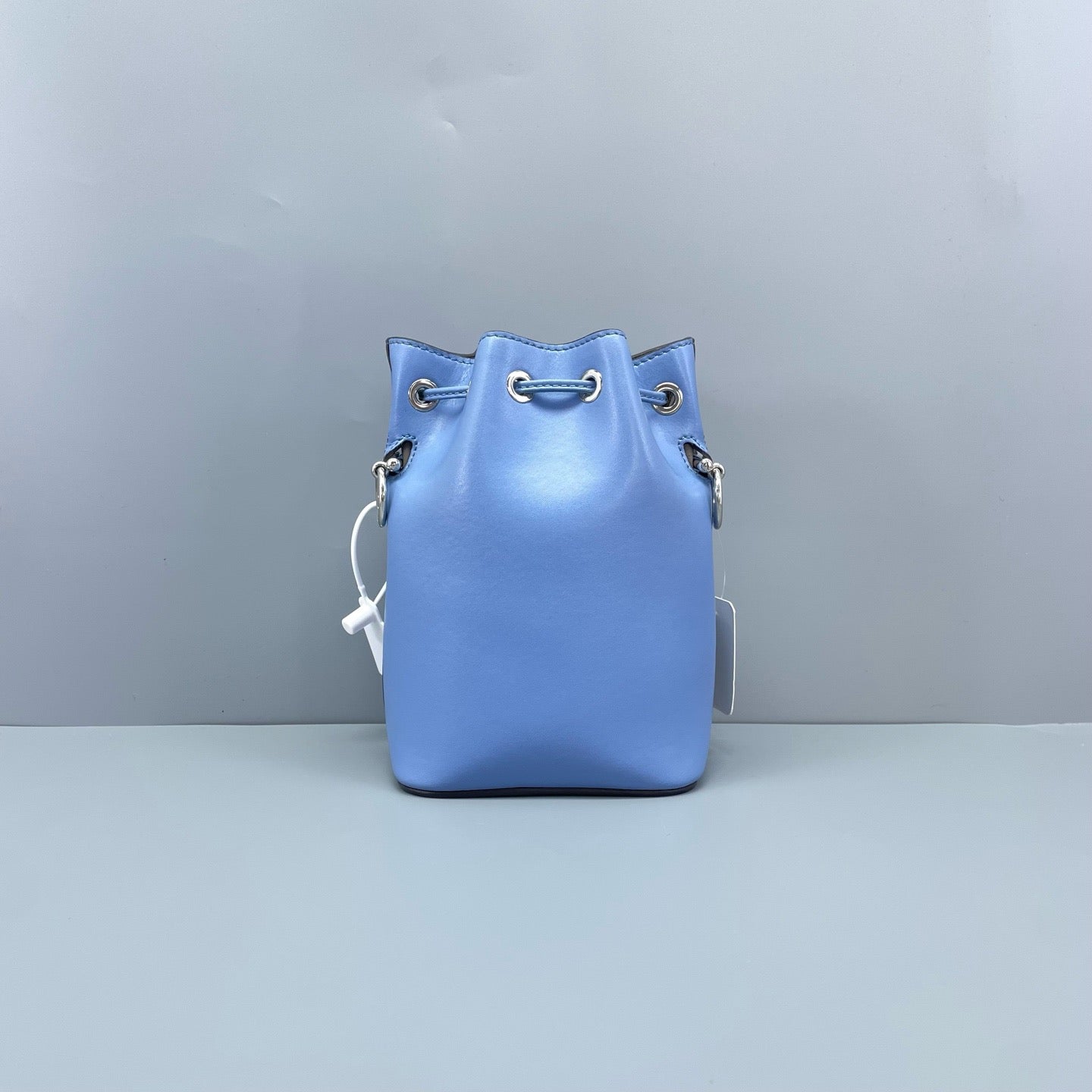 Fendi - Mon Trésor Bucket Bag - Calfskin leather - Light Blue with Silver-Tone Hardware - (mini)