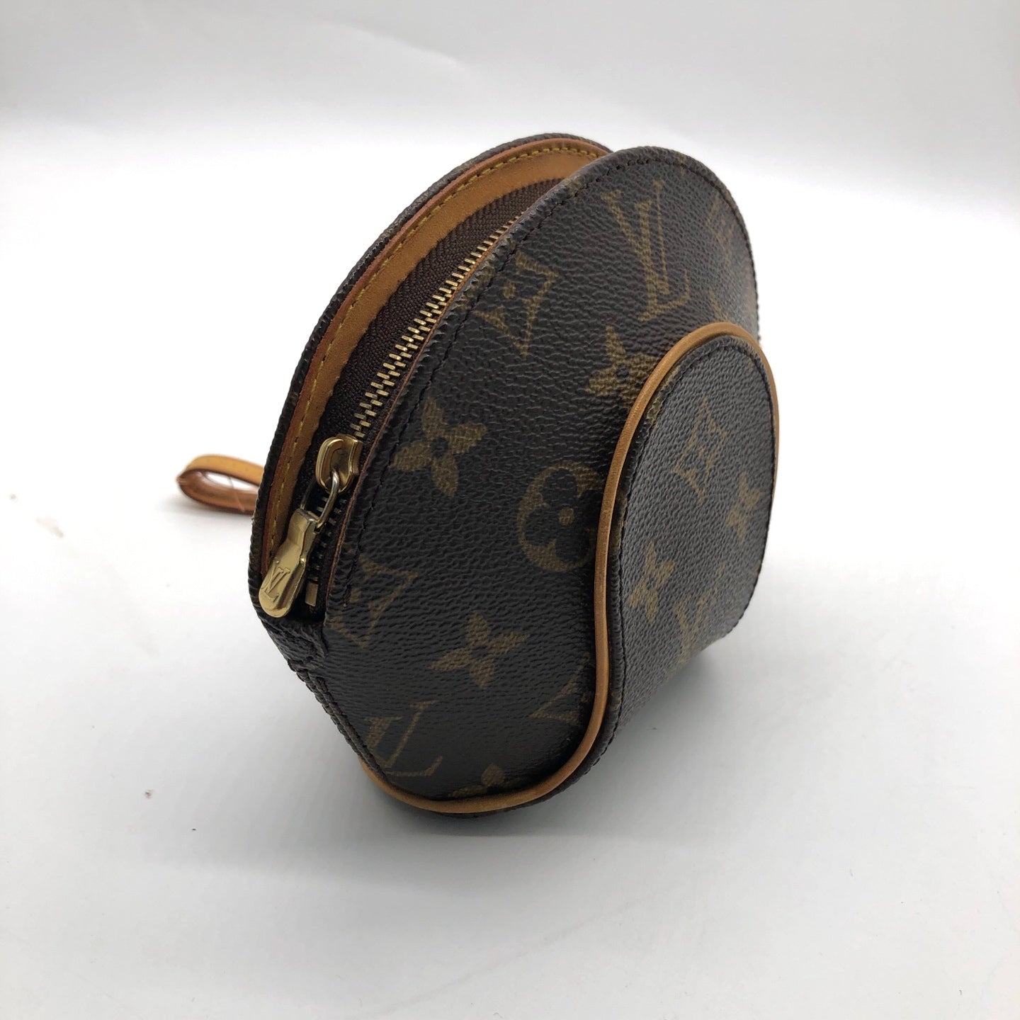 Louis Vuitton - Ellipse Mini Clutch - Monogram coated canvas with Vachetta leather trim - Brown - (mini)