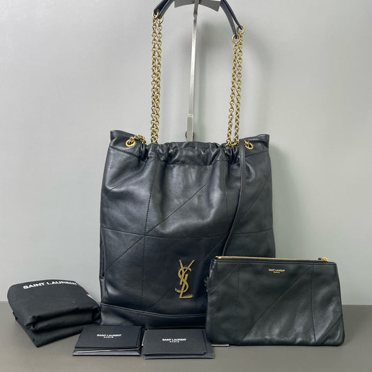 Saint Laurent - Jamie 4.3 Pochon - Lambskin leather - Black - (Medium)