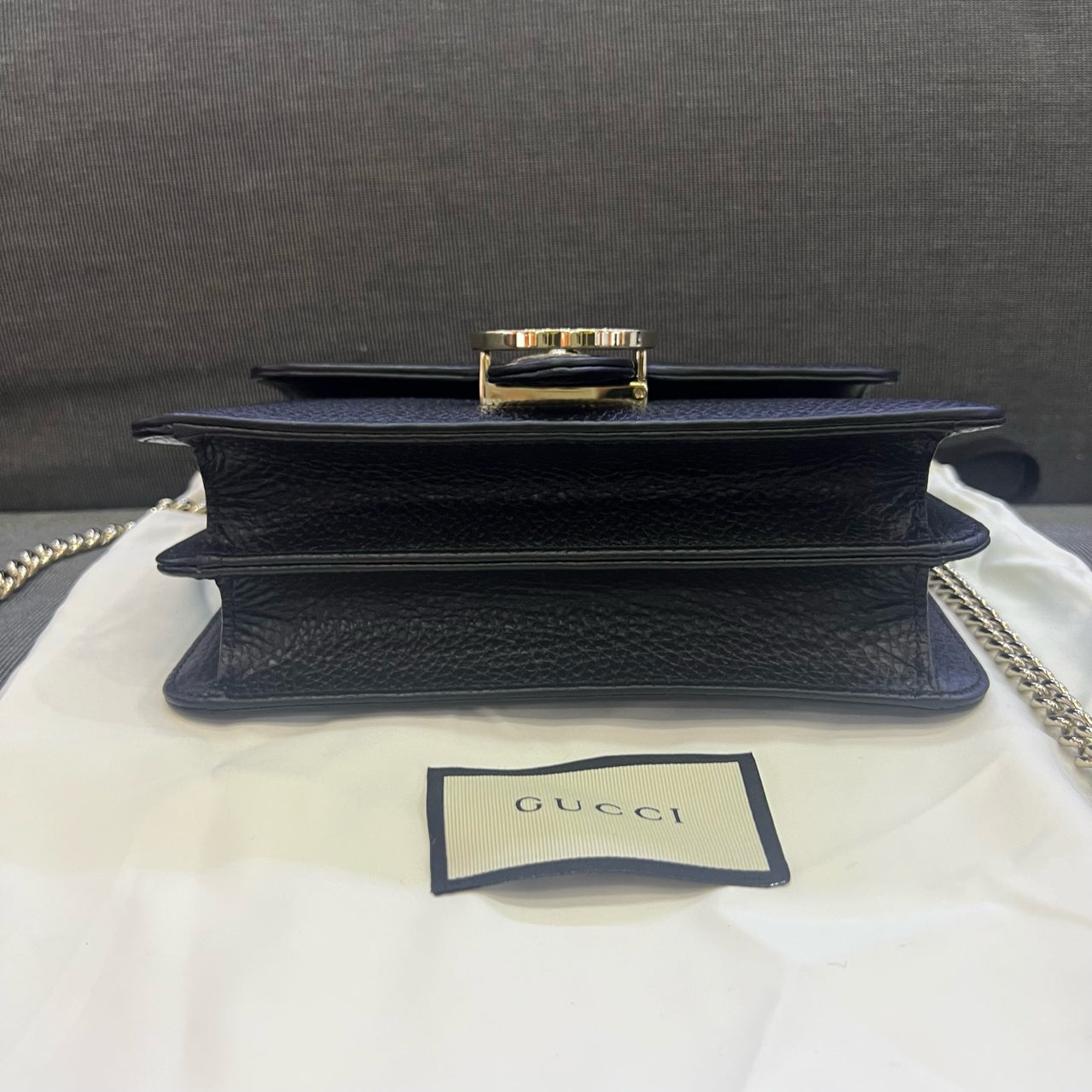 Gucci - Interlocking G Shoulder Bag - Leather - Black - (small)
