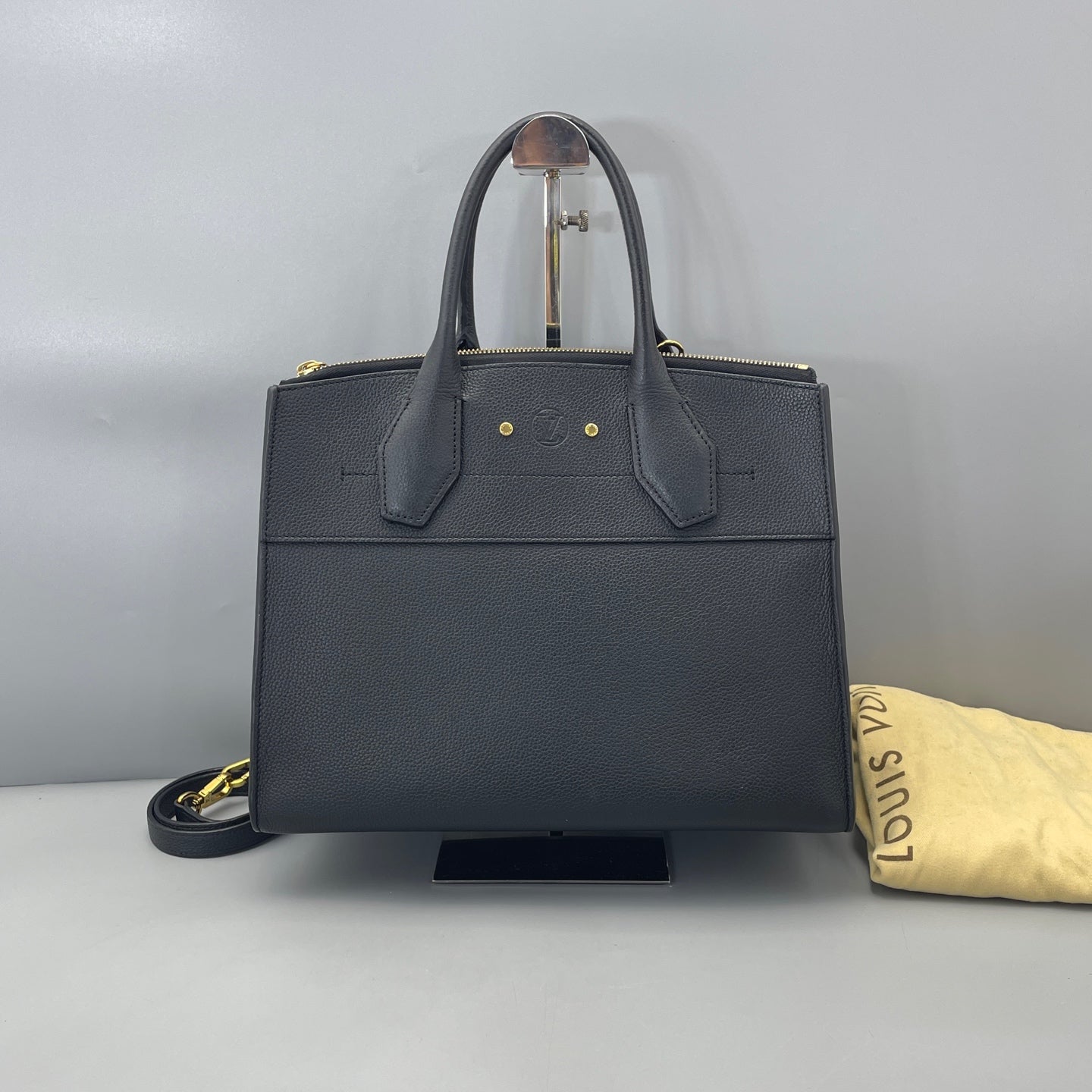 Louis Vuitton - City Steamer Medium - Taurillon leather - Black - (medium)
