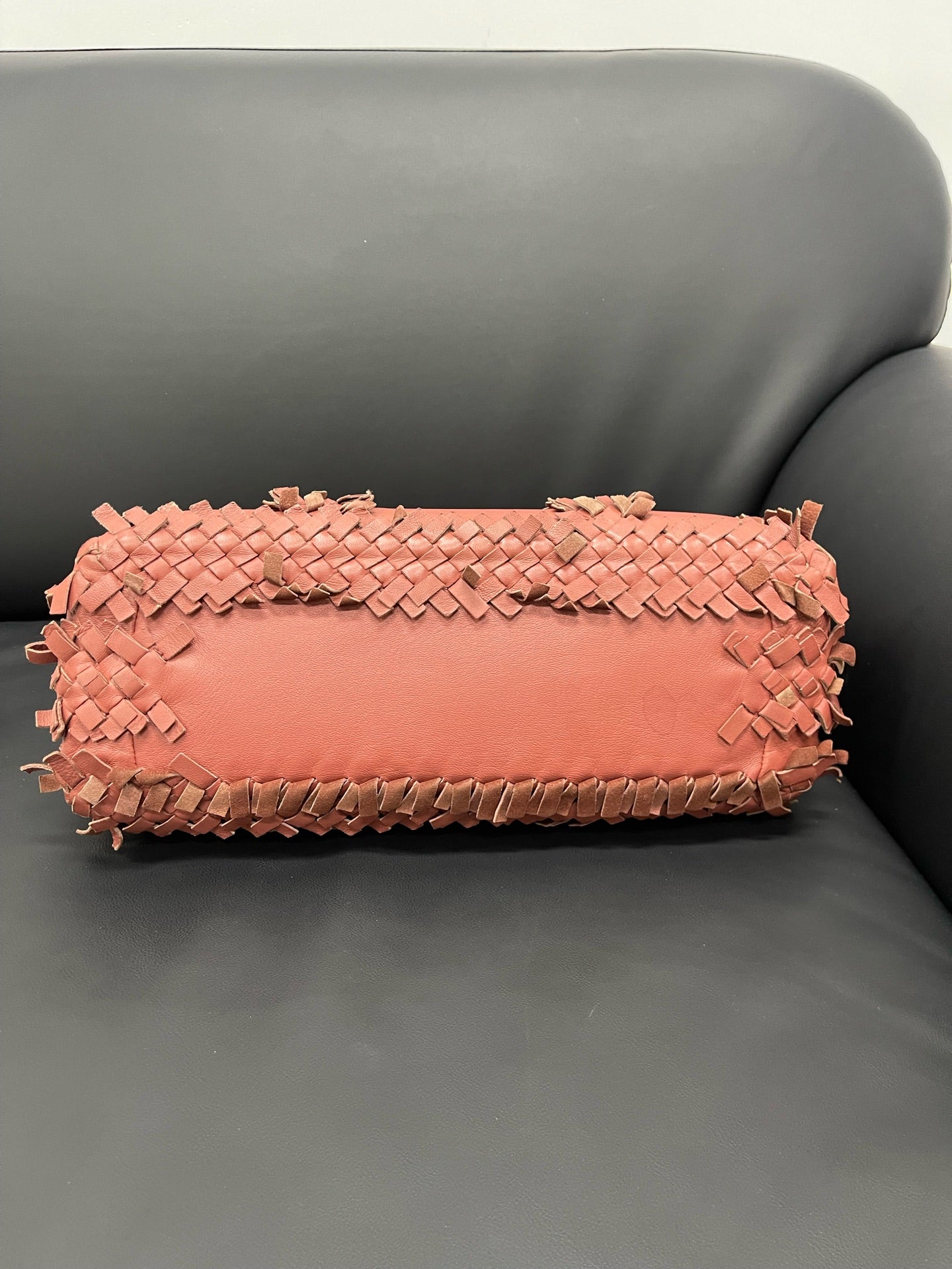 Bottega Veneta - Runway Woven Metal Chain Handbag - Leather - Red - (Medium)