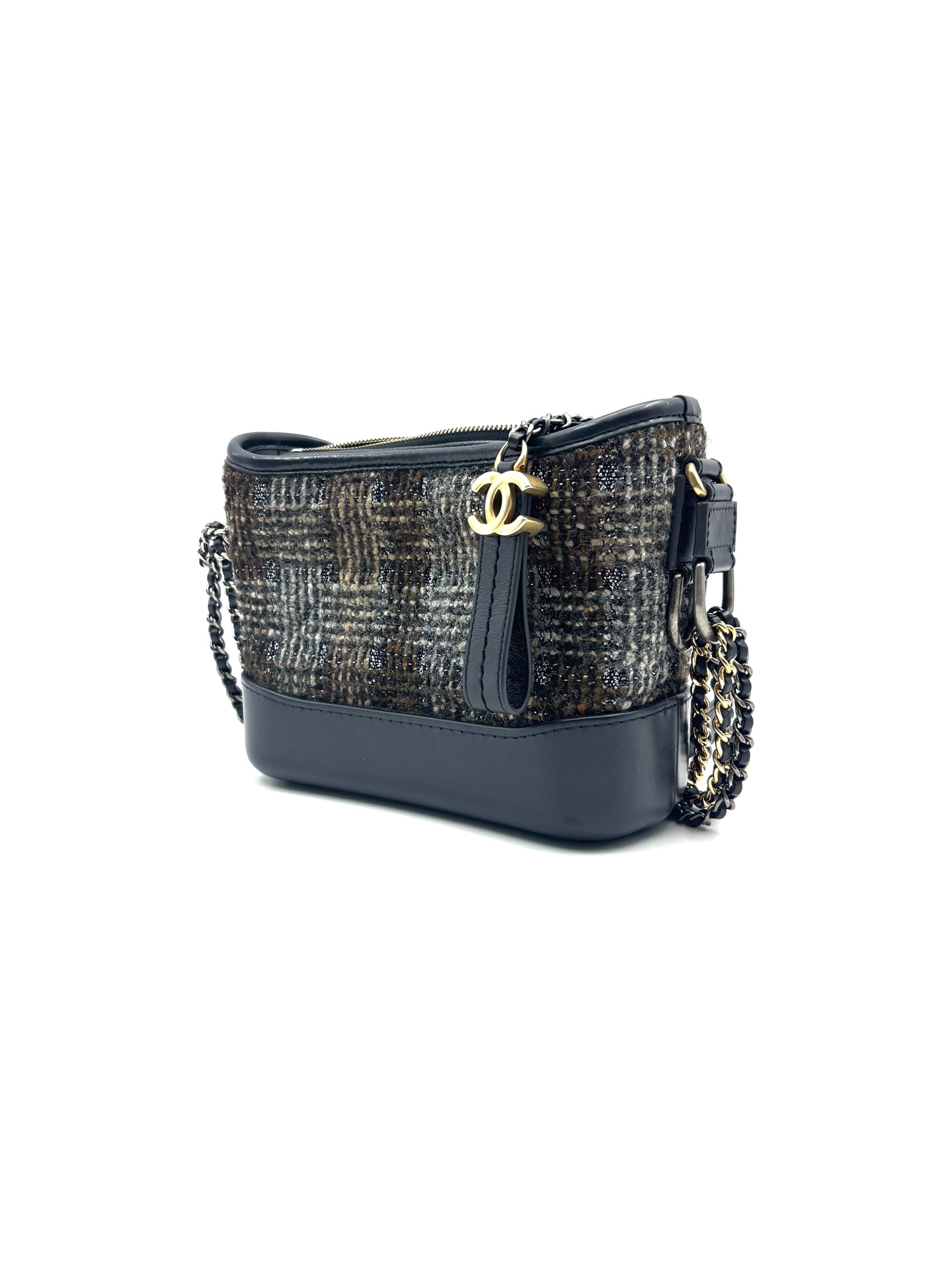 Chanel - Gabrielle Hobo Bag - Tweed and Leather - Multicolour - (Small)