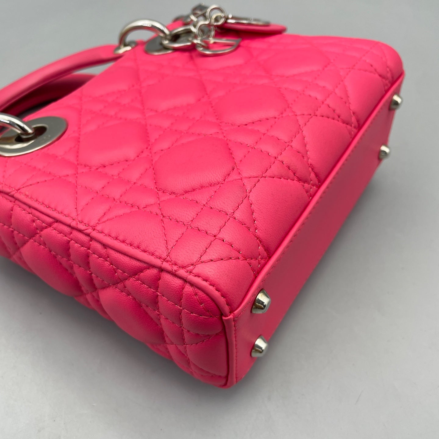 Dior - Lady Dior Mini - Lambskin leather - Rose Pink - (mini)