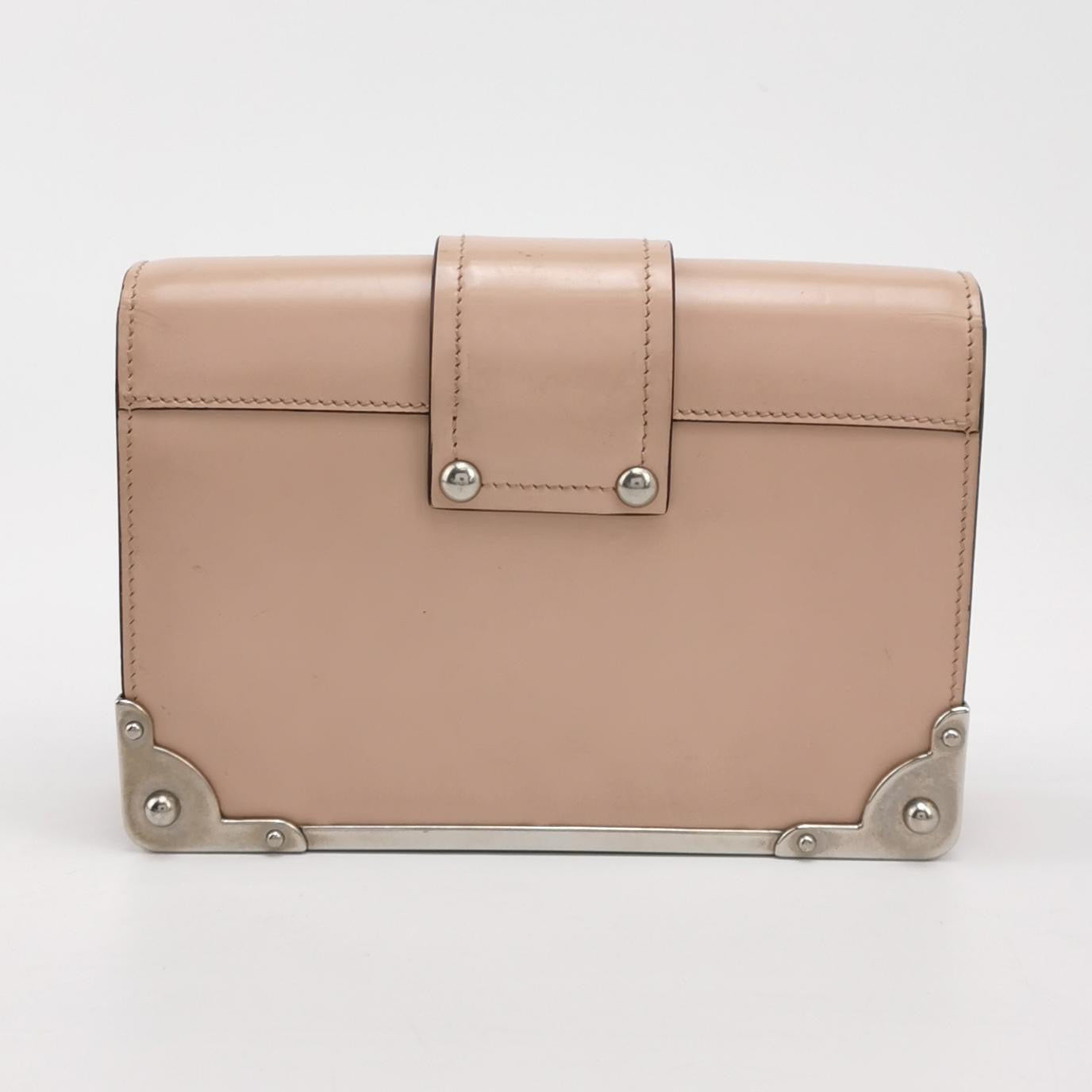 Prada - Cahier 'Moonlight Treasure Box' Mini Bag - Leather - Pink - (mini)