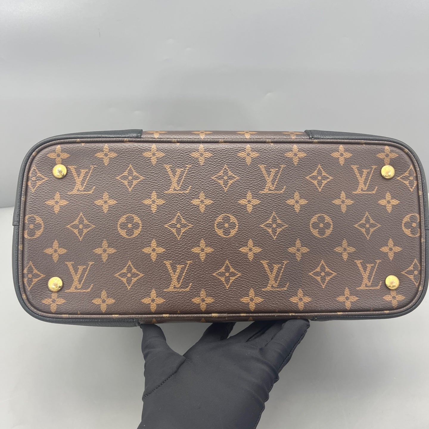 Louis Vuitton - Flandrin Tote - Monogram coated canvas with grained leather - Brown and Black - (Medium)