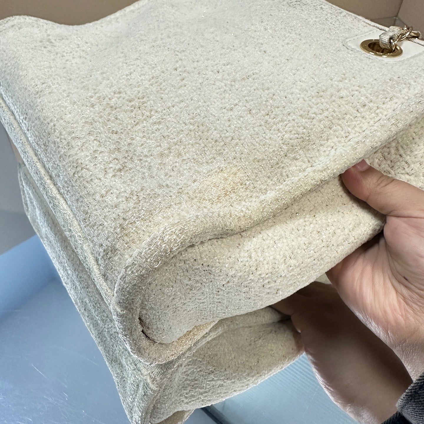 Chanel - Deauville Small Beach Bag - Tweed - White - (small)