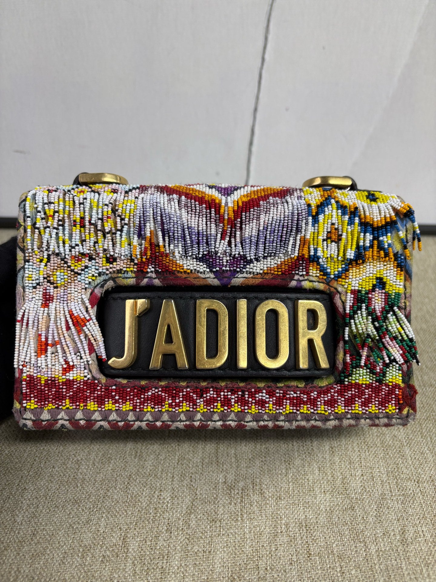 Dior - J'Adior Beaded Flap Bag Limited Edition - Leather with beaded embroidery - Multicolour - (Small)