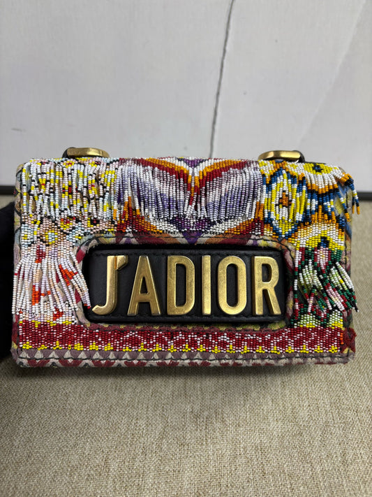 Dior - J'Adior Beaded Flap Bag Limited Edition - Leather with beaded embroidery - Multicolour - (Small)