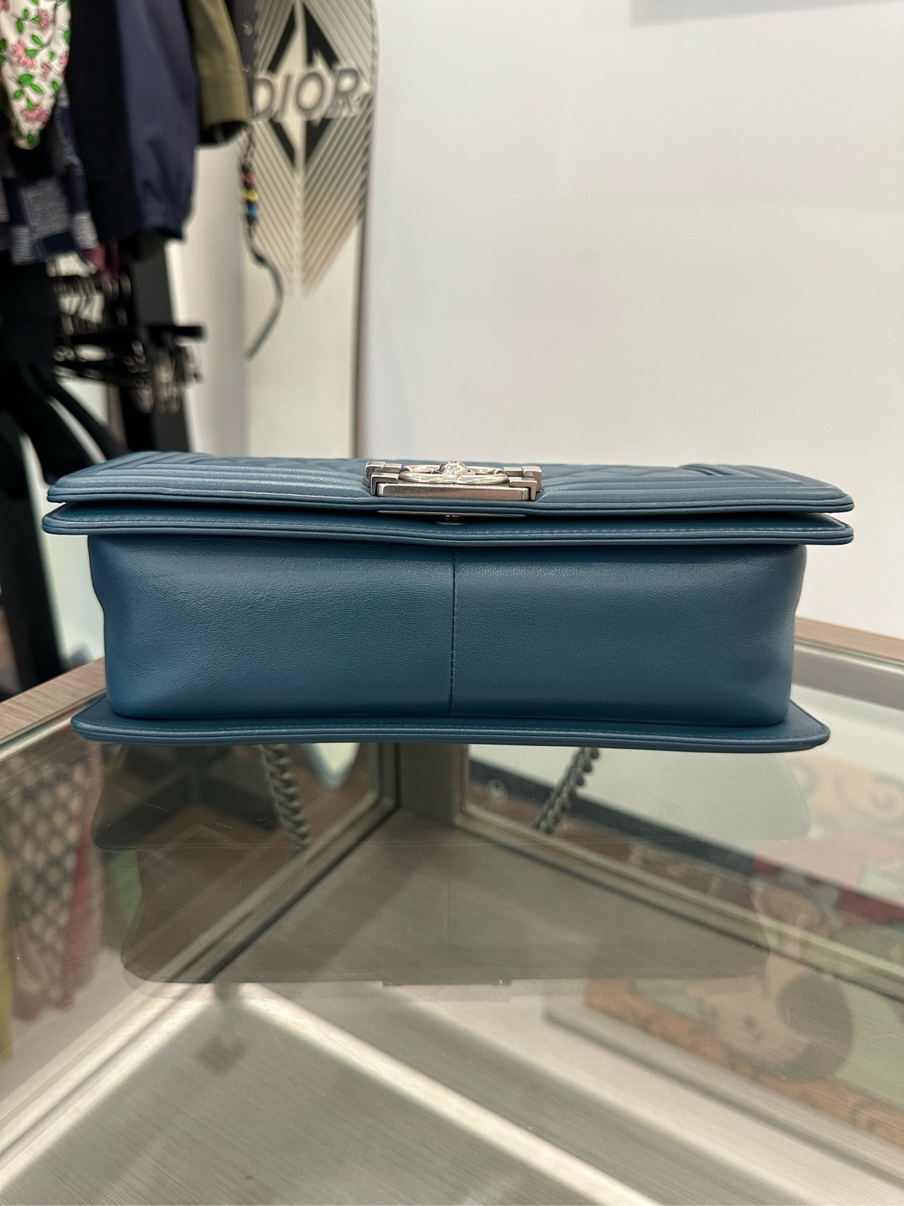 Chanel - Boy Bag Medium - Calfskin leather - Blue - (Medium)