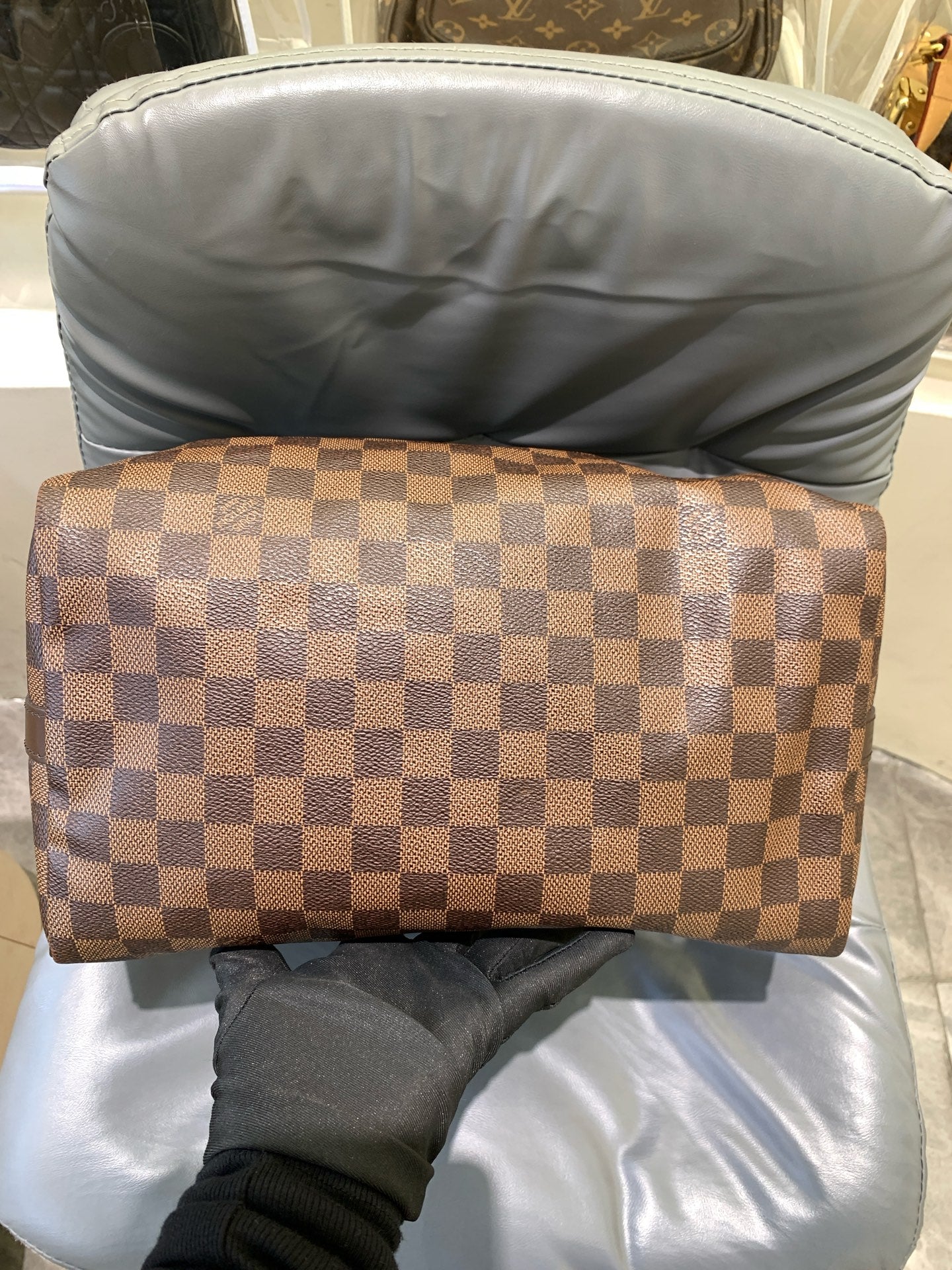 Louis Vuitton - Speedy 30 Bandouliere - Damier Ebene canvas and leather - Brown - (Medium)