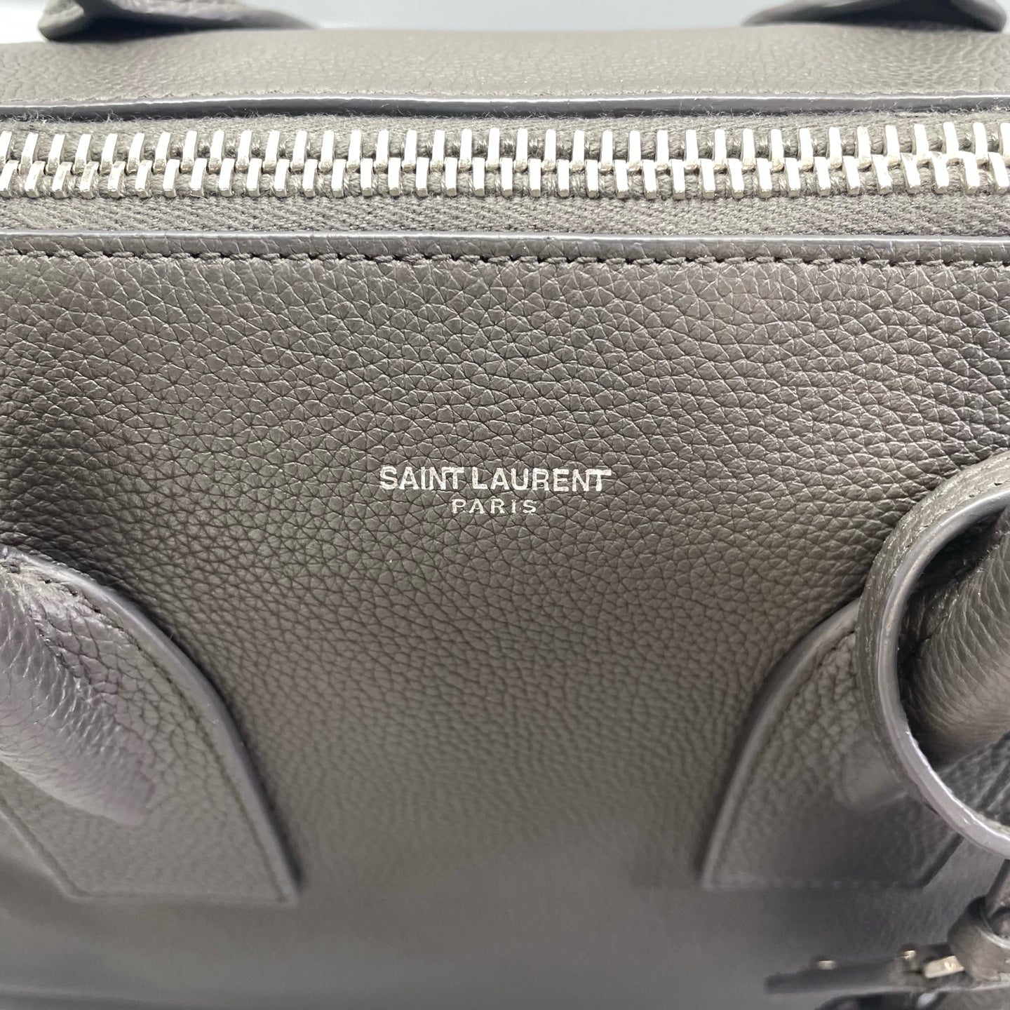 Saint Laurent - Sac de Jour - Pebbled calfskin leather - Grey - (Large)