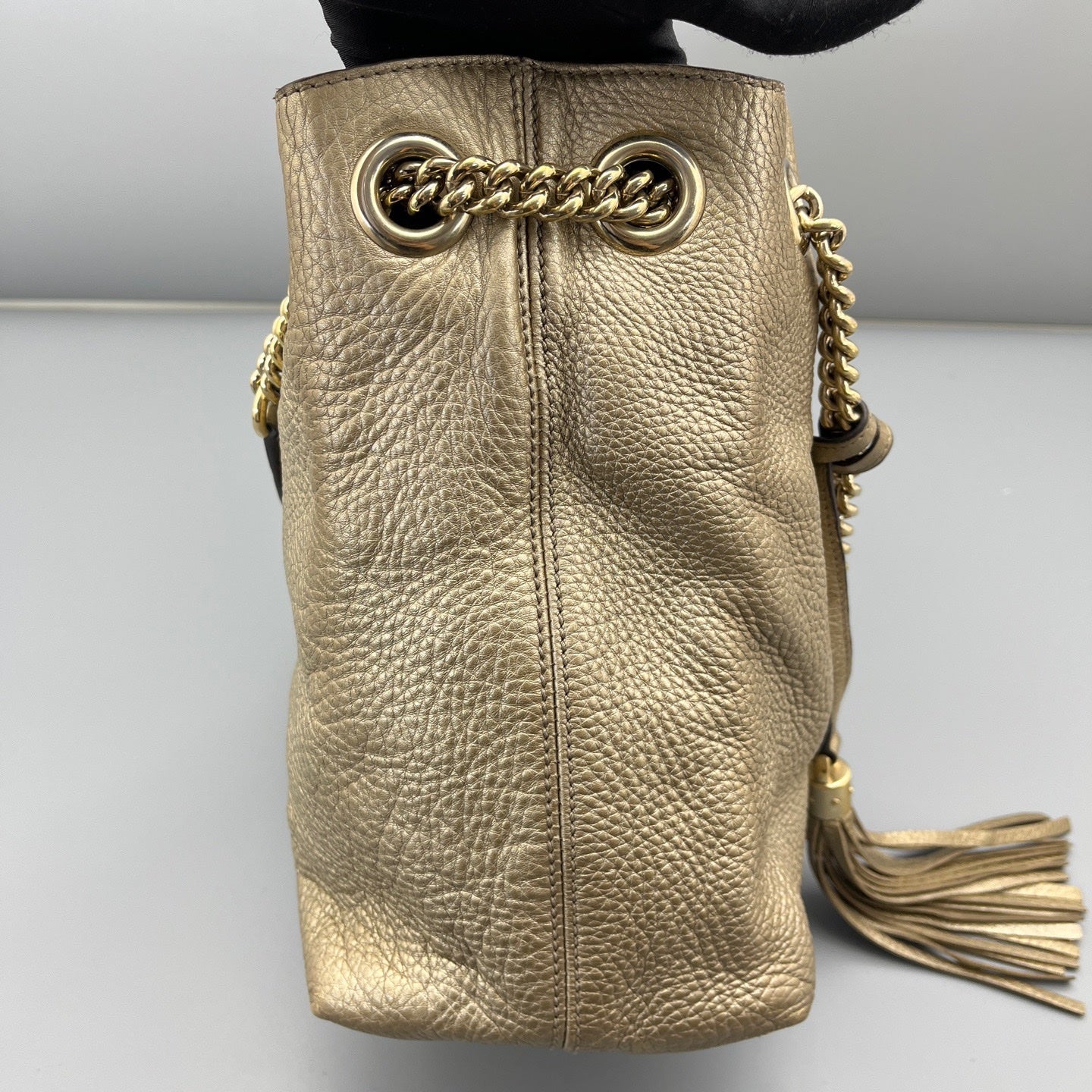 Gucci - Soho Tassel Tote Bag - Leather - Gold - (Large)