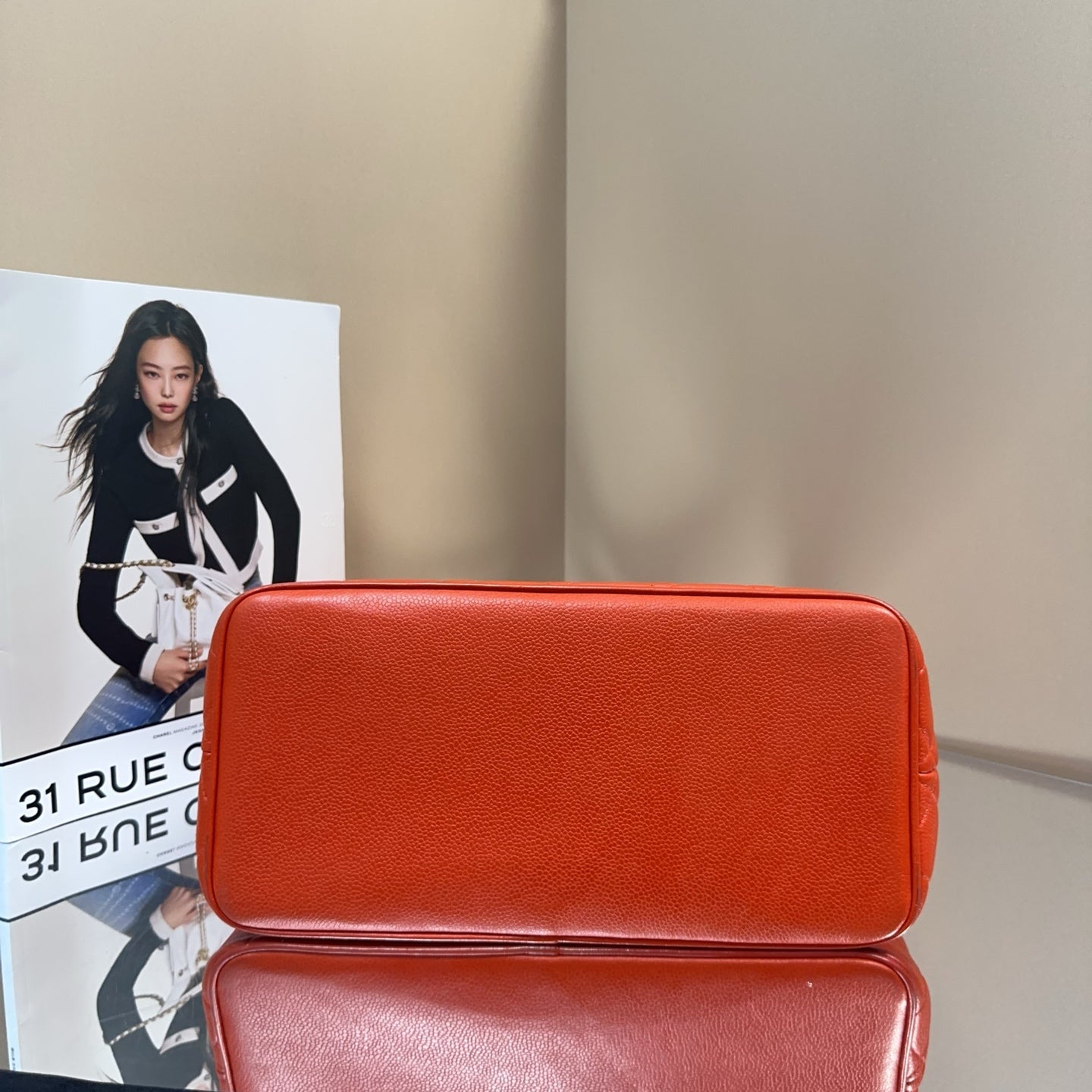 Chanel - Hilton Tote - Caviar leather - Orange - (medium)