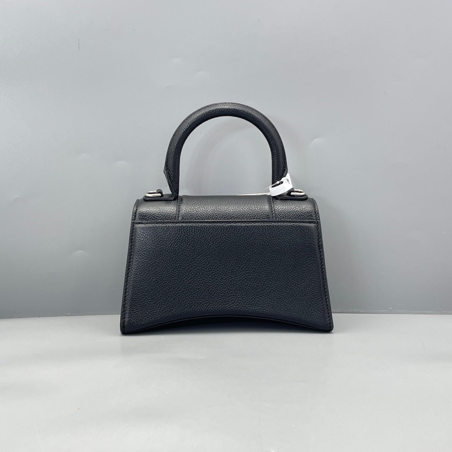Balenciaga - Hourglass XS - Pebbled leather - Black - (mini)