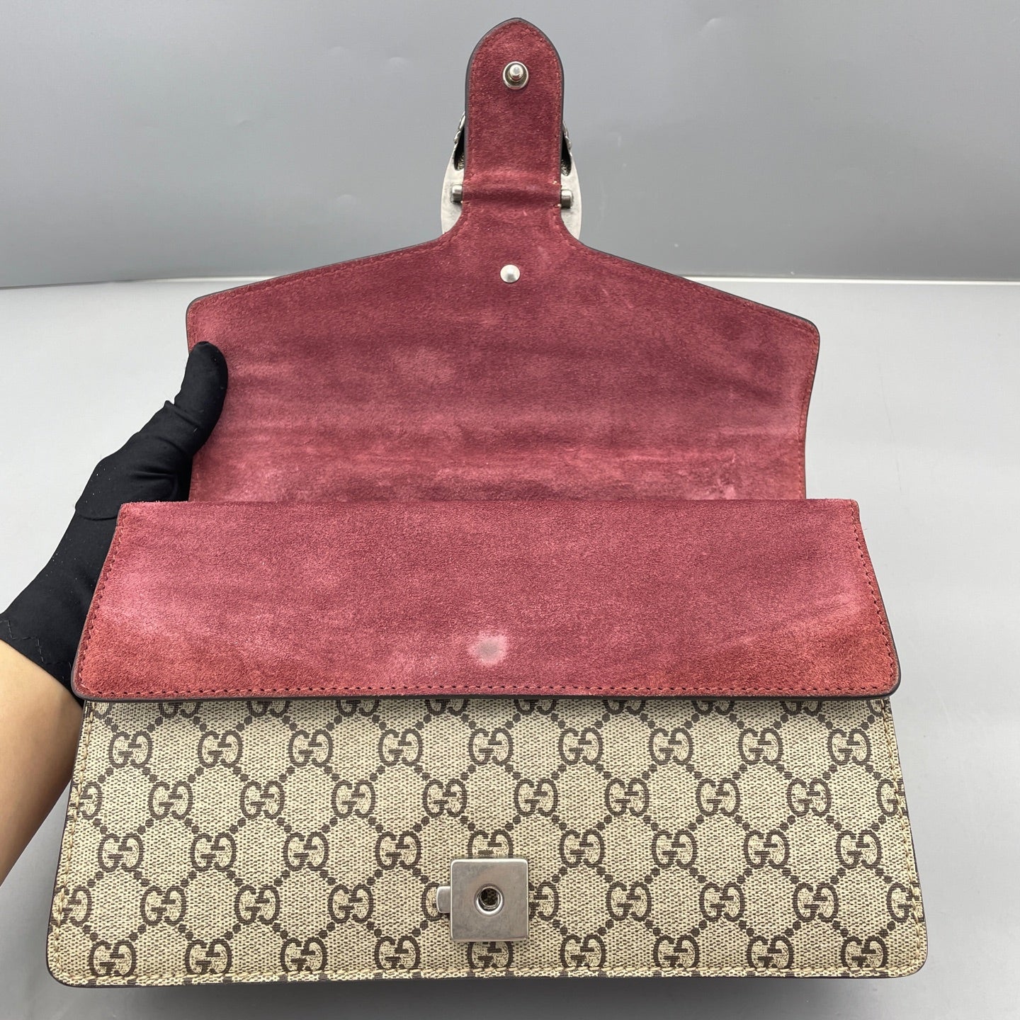 Gucci - Dionysus - GG Supreme coated canvas with suede lining and trim - Beige, Red, Multicolour - (medium)
