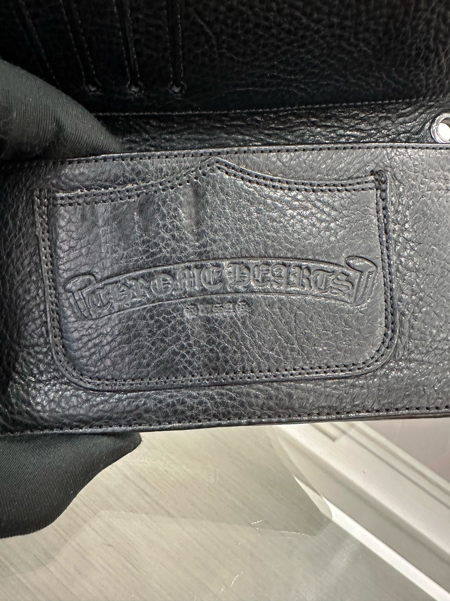 Chrome Hearts - Four-Corner Cross Silver Decoration Long Flap Wallet - Leather - Black - (large)