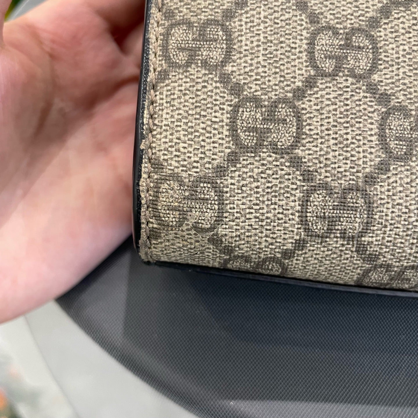 Gucci - Padlock Small Shoulder Bag - GG Supreme canvas with leather trim - Beige and Ebony with Black and Brown accents - (small)