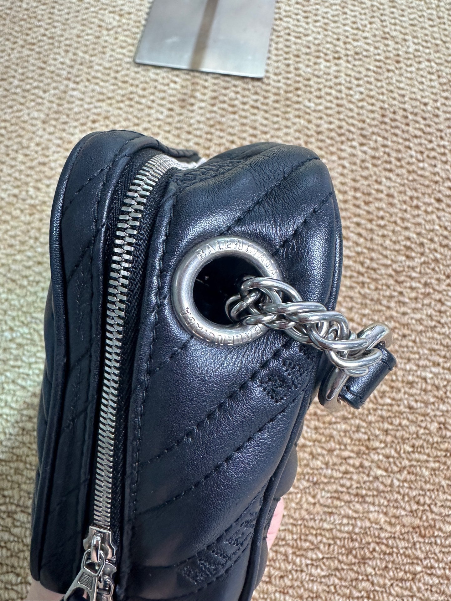 Balenciaga - Camera Bag - Calfskin leather - Black - (small)