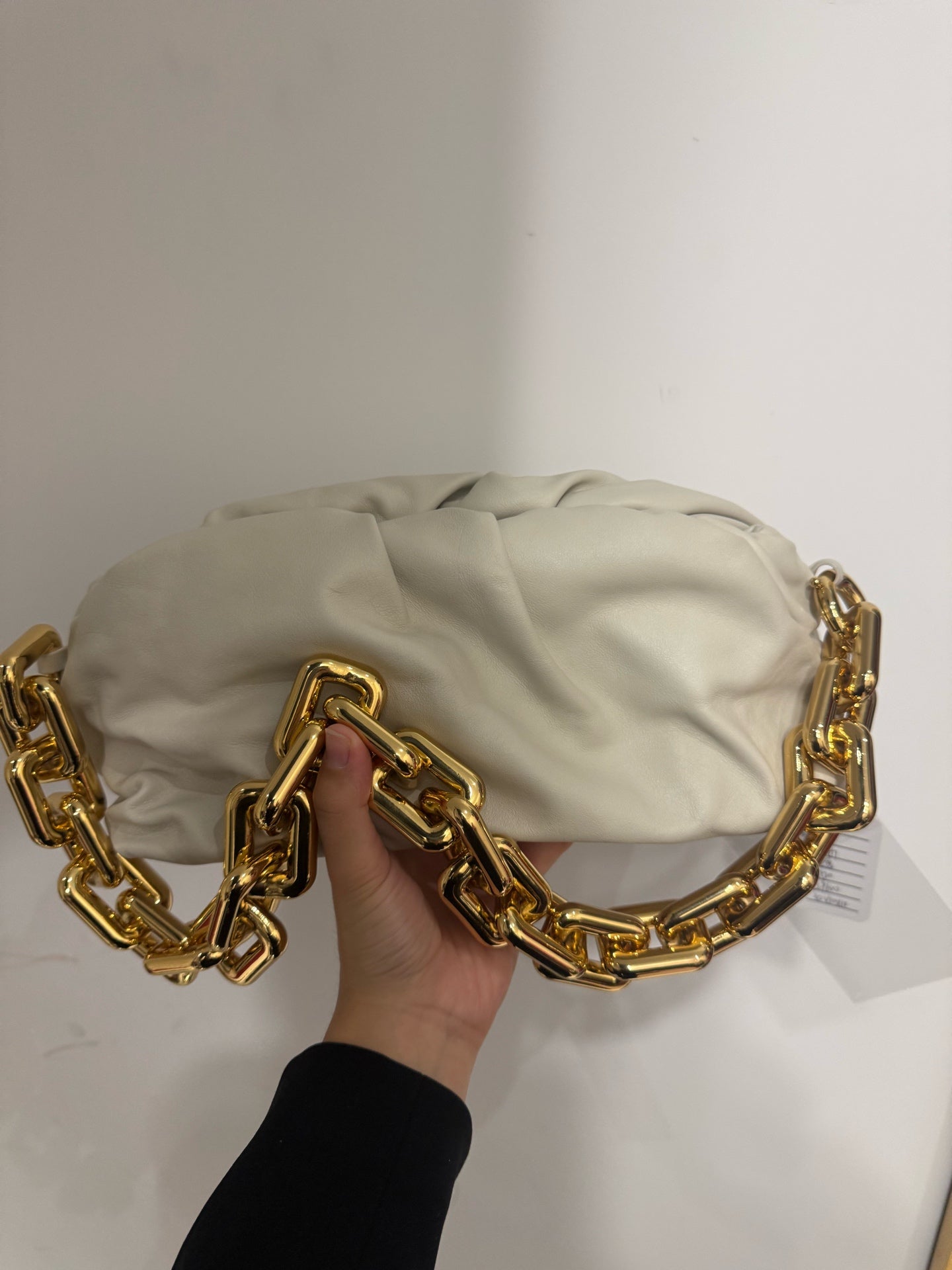 Bottega Veneta - The Chain Pouch - Calfskin leather - White - (small)