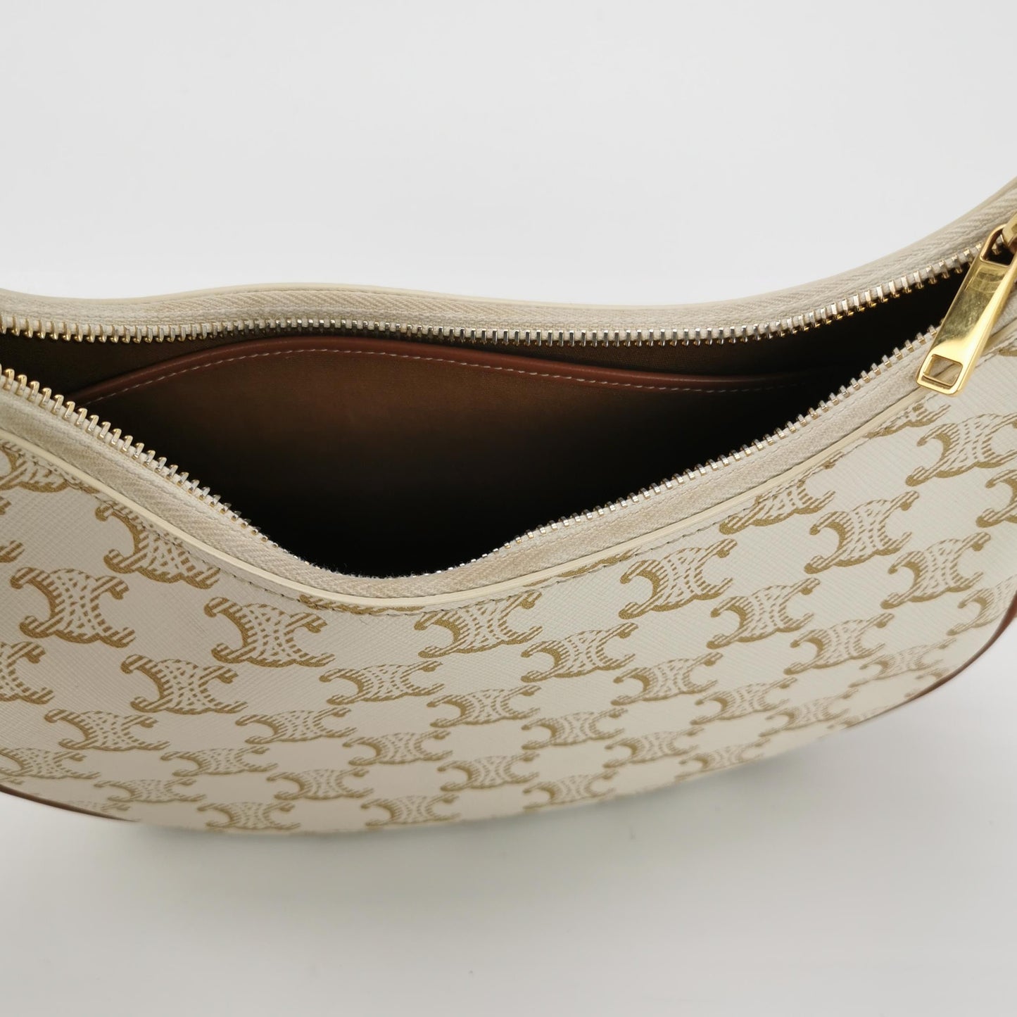 Celine - AVA - Coated canvas with leather trim - White - (Small)