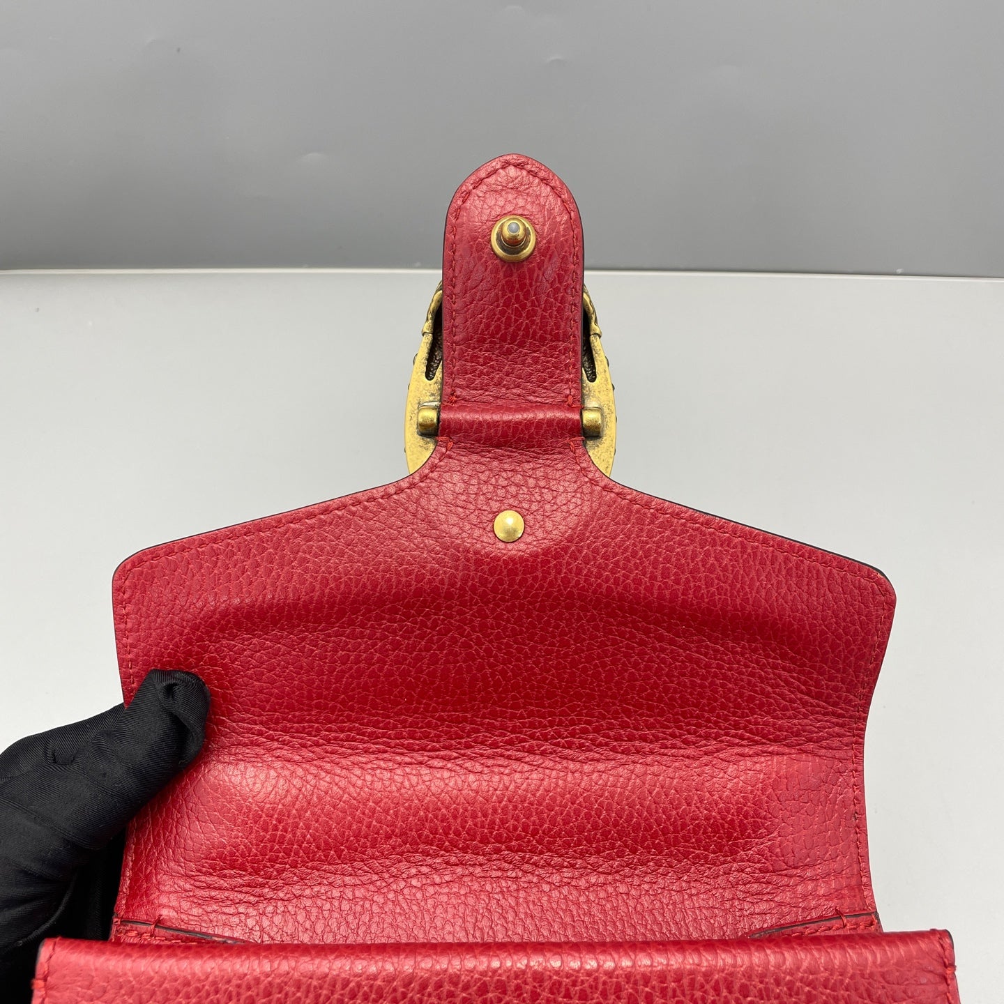 Gucci - Dionysus Small Shoulder Bag - Leather - Red - (small)