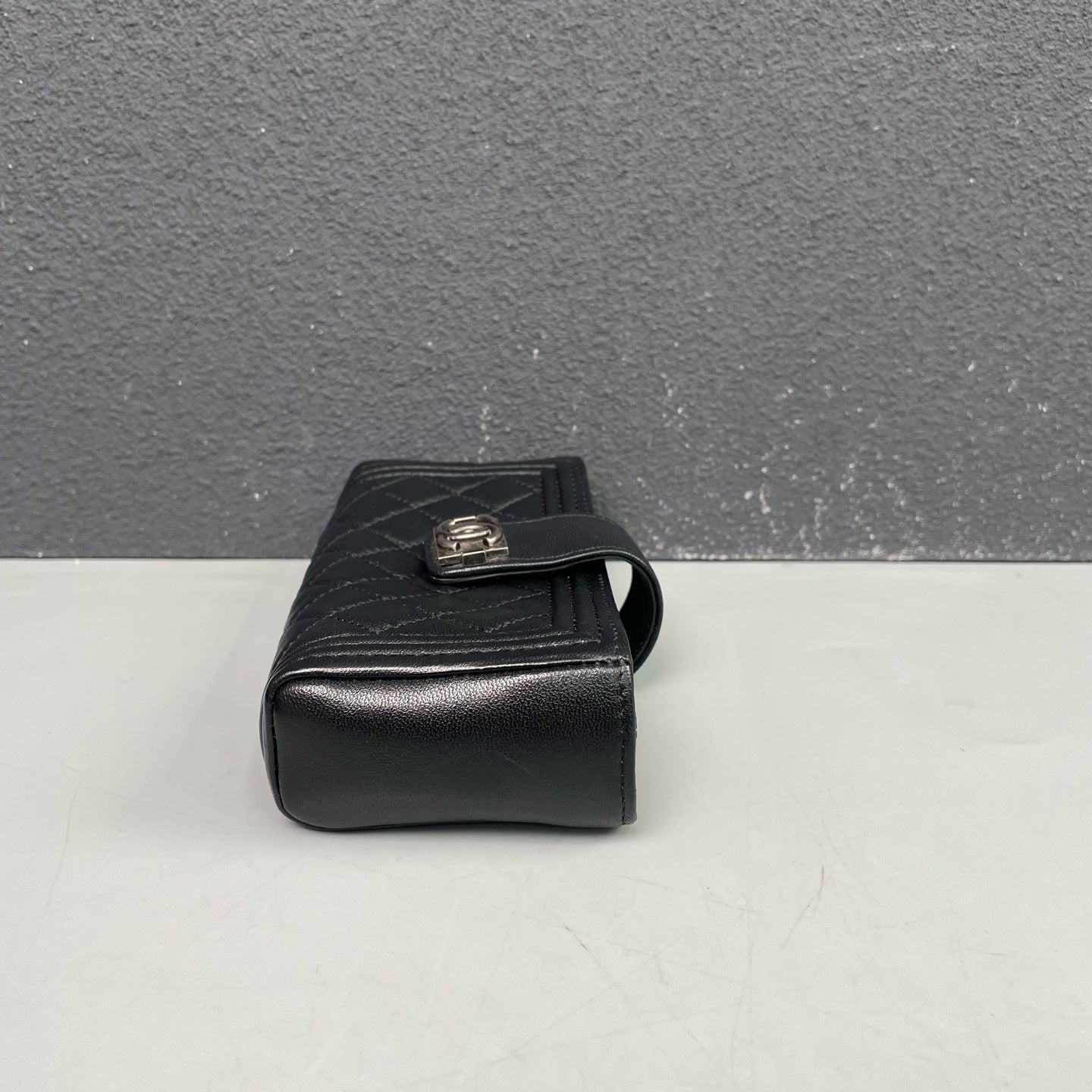 Chanel - Le Boy Three-Layer Wallet - Leather - Black - (mini)