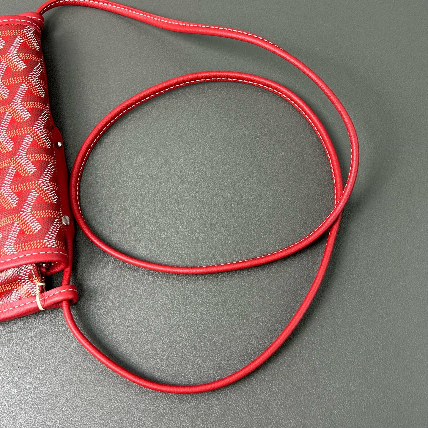 Goyard - Plumet - Goyardine canvas and leather - Red - (mini)