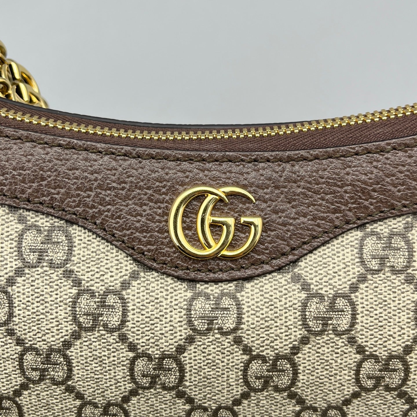 Gucci - Ophidia GG Mini Shoulder Bag - GG Supreme canvas with leather trim - Brown - (mini)