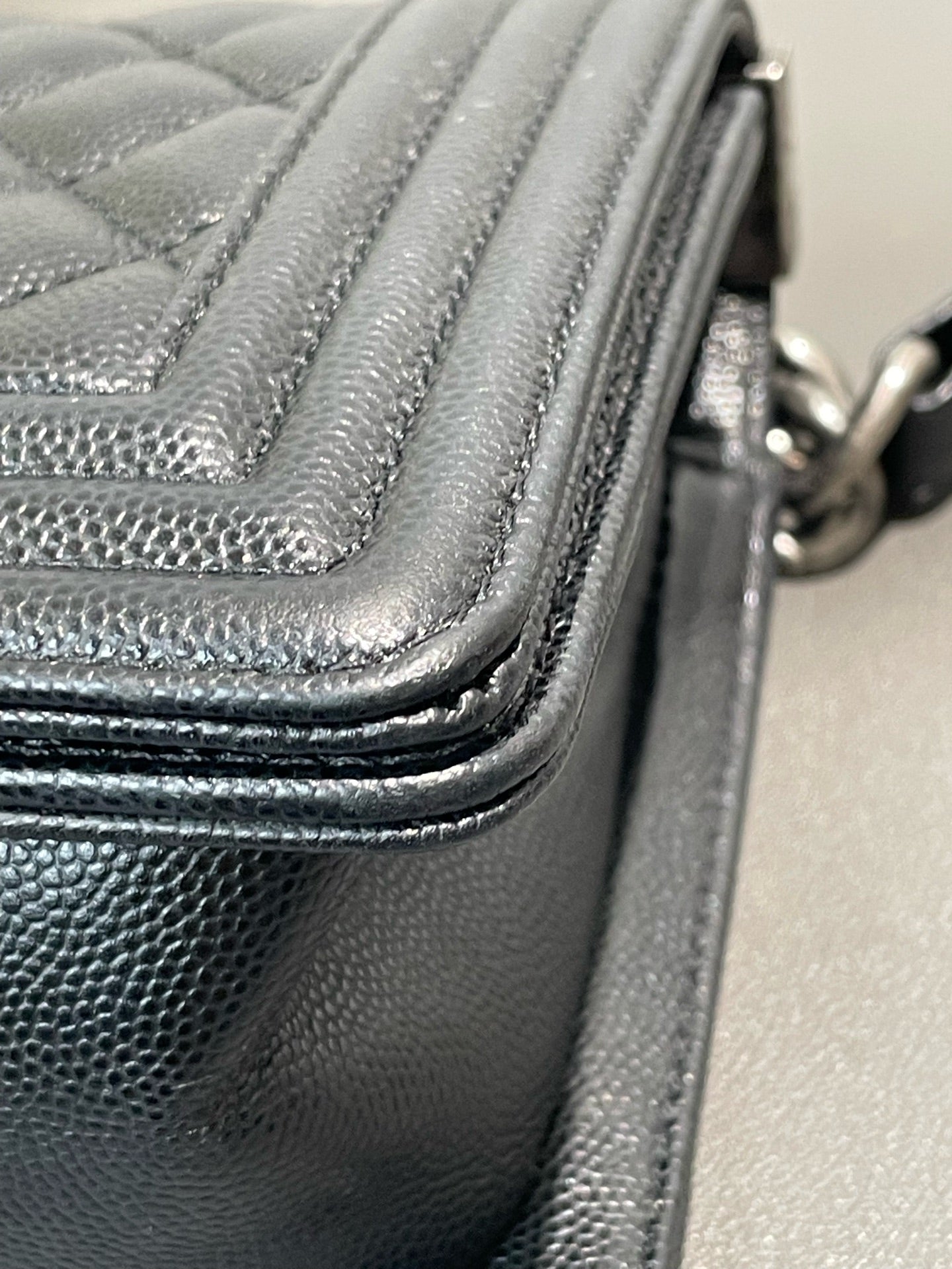 Chanel - Boy Bag Small - Caviar leather - Black - (small)