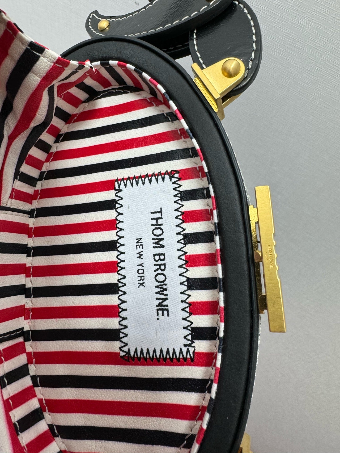 Thom Browne - Crab Box Chain Bag - Leather - Black - (mini)