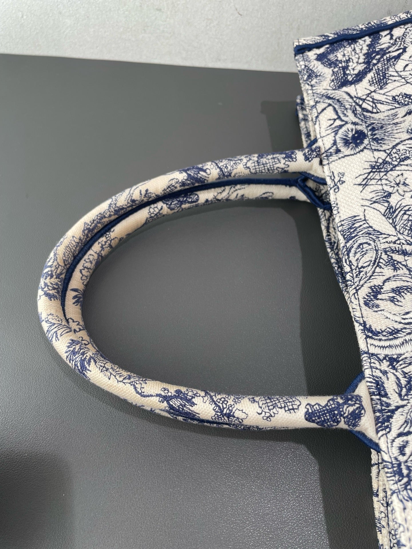 Dior - Book Tote Medium - Embroidered Canvas - Blue - (medium)