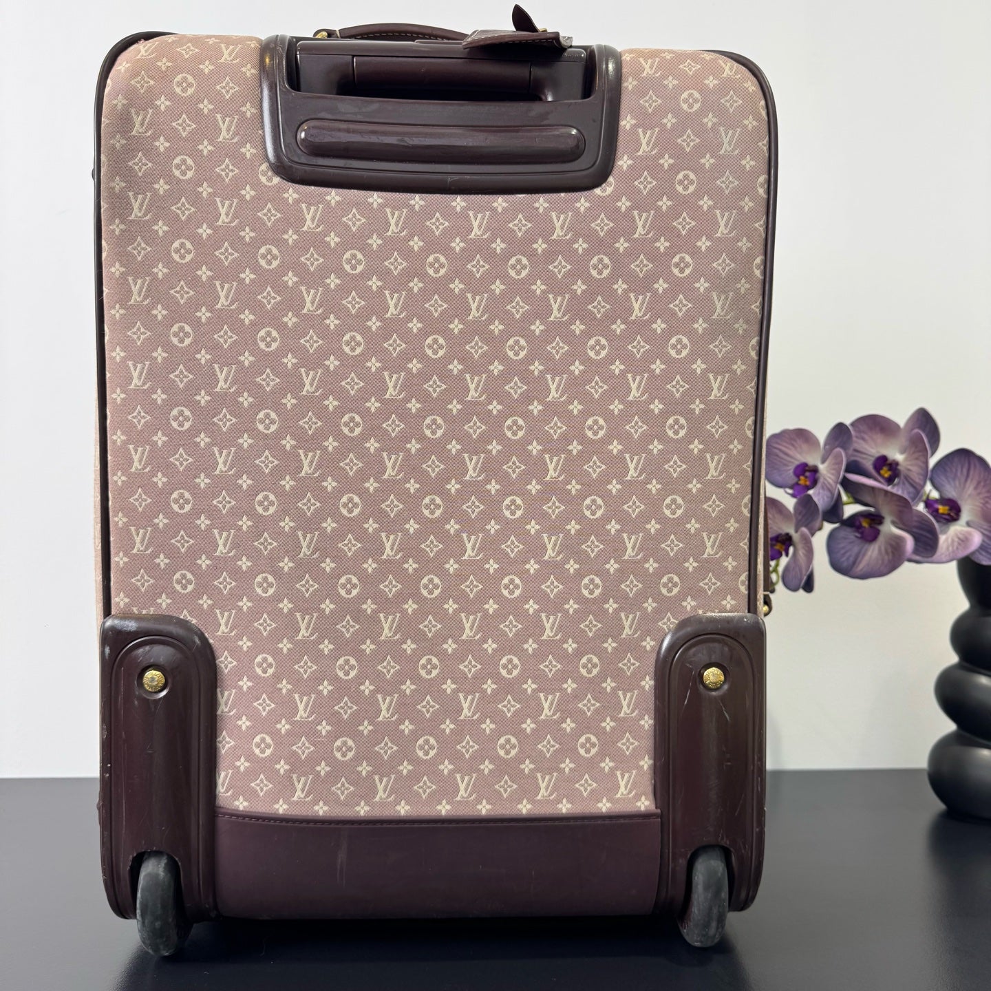 Louis Vuitton - Pegase 55 - Monogram denim canvas with leather trim - Pink - (Medium)