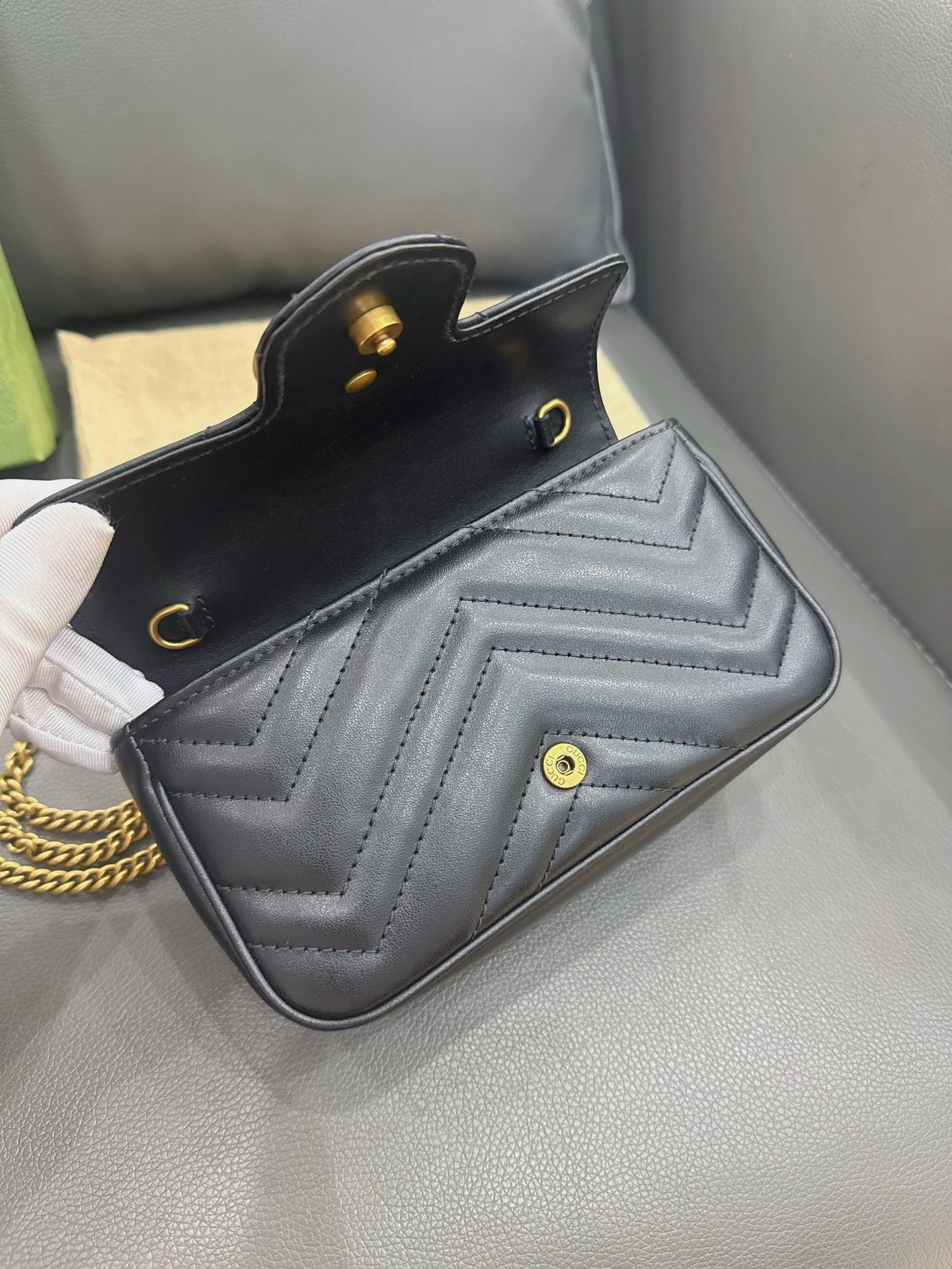 Gucci - Marmont Super Mini - Leather - Black - (mini)