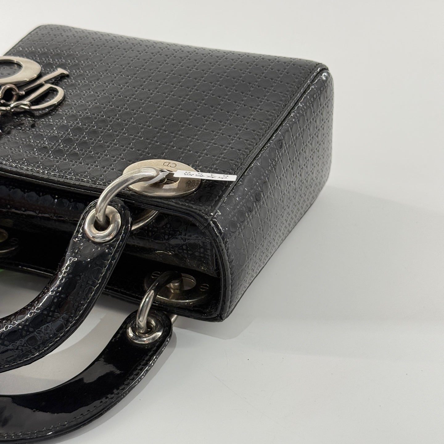 Dior - Lady Dior Mini - Patent leather - Black - (mini)