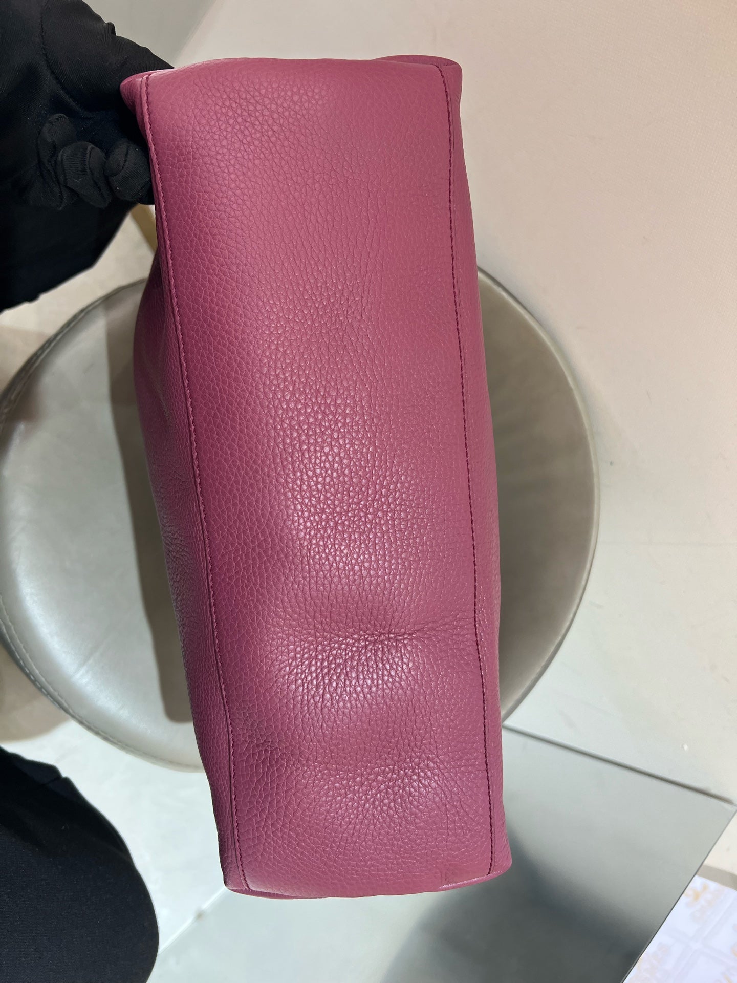 Gucci - Soho Tassel Tote - Grained leather - Burgundy - (Medium)