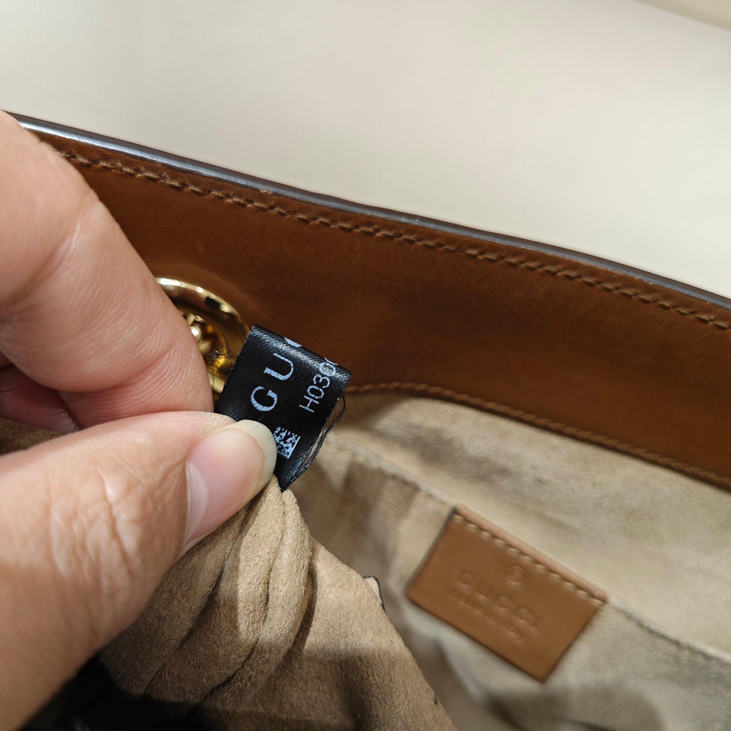 Gucci - Padlock Small Shoulder Bag - GG Supreme canvas with leather trim - Brown - (small)