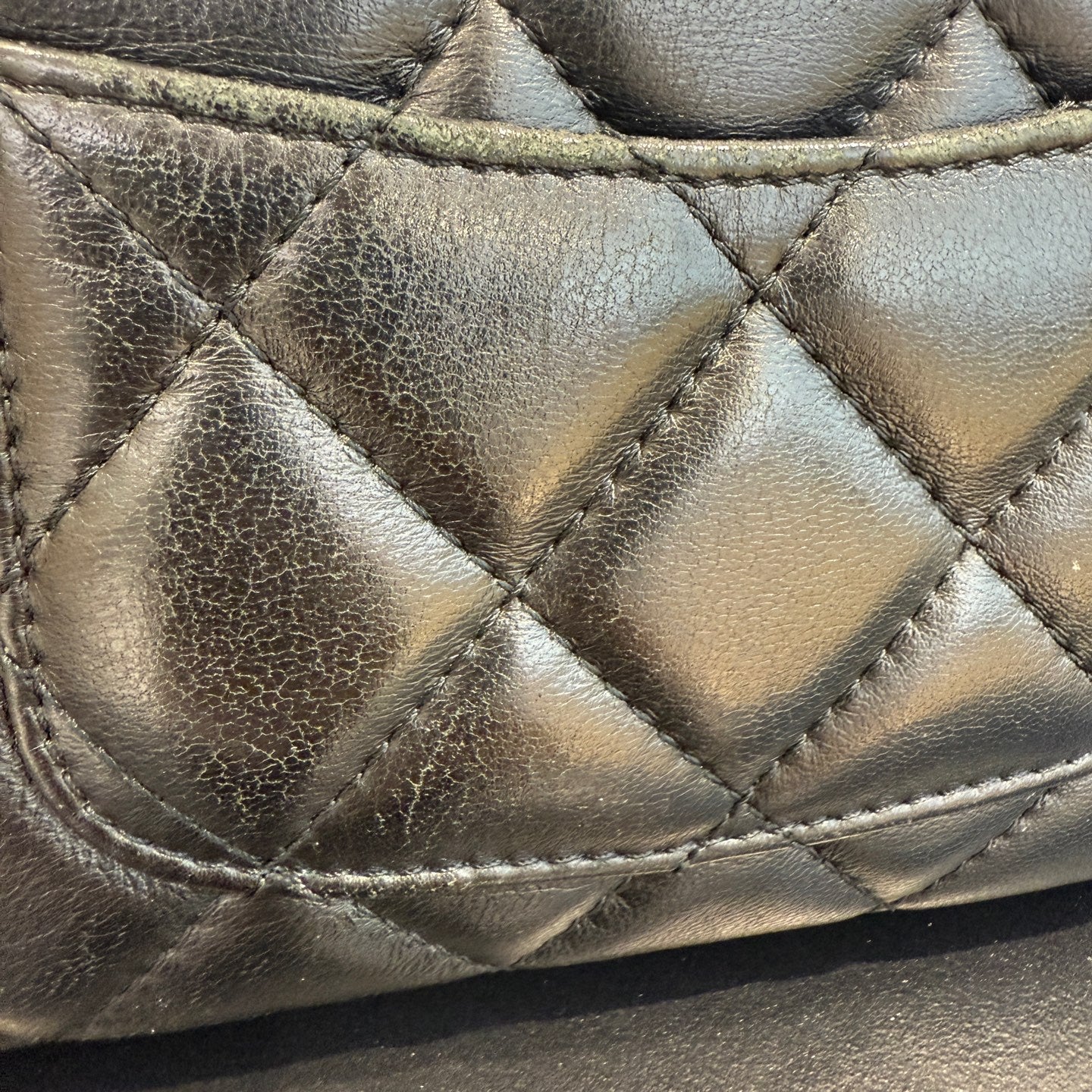 Chanel - Mini Flap Bag with Pearl Chain - Lambskin leather - Black - (mini)