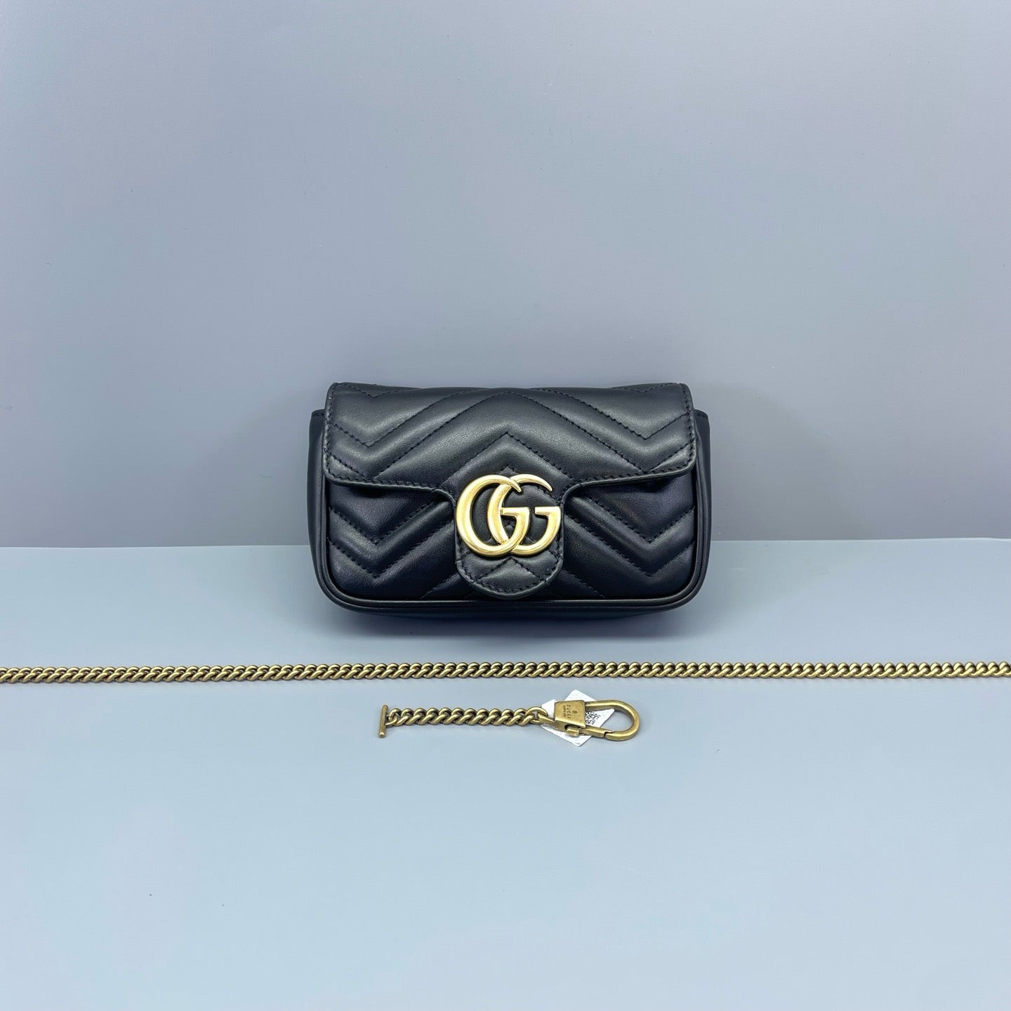 Gucci - Marmont Super Mini - Matelassé leather - Black - (mini)