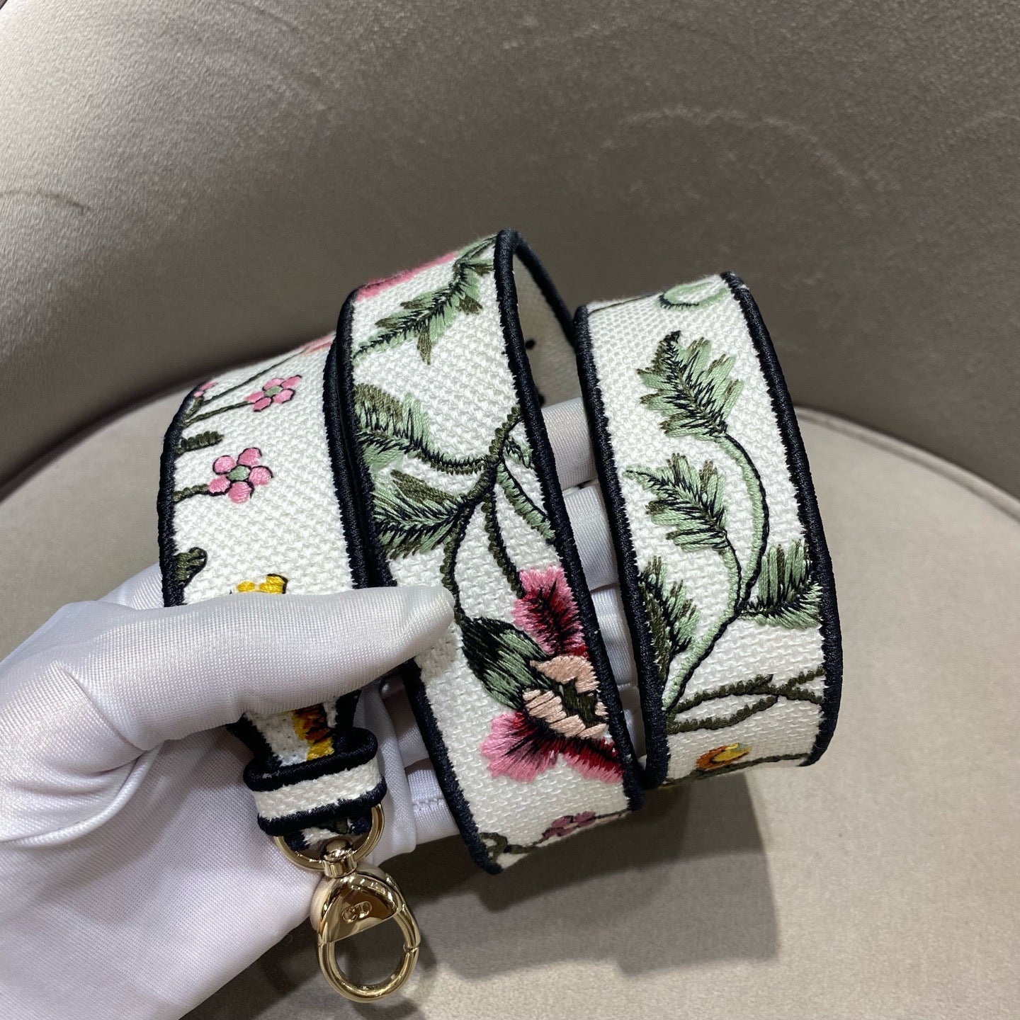 Dior - Lady D-Lite - Embroidered canvas - White with Multicolour embroidery - (Mini)