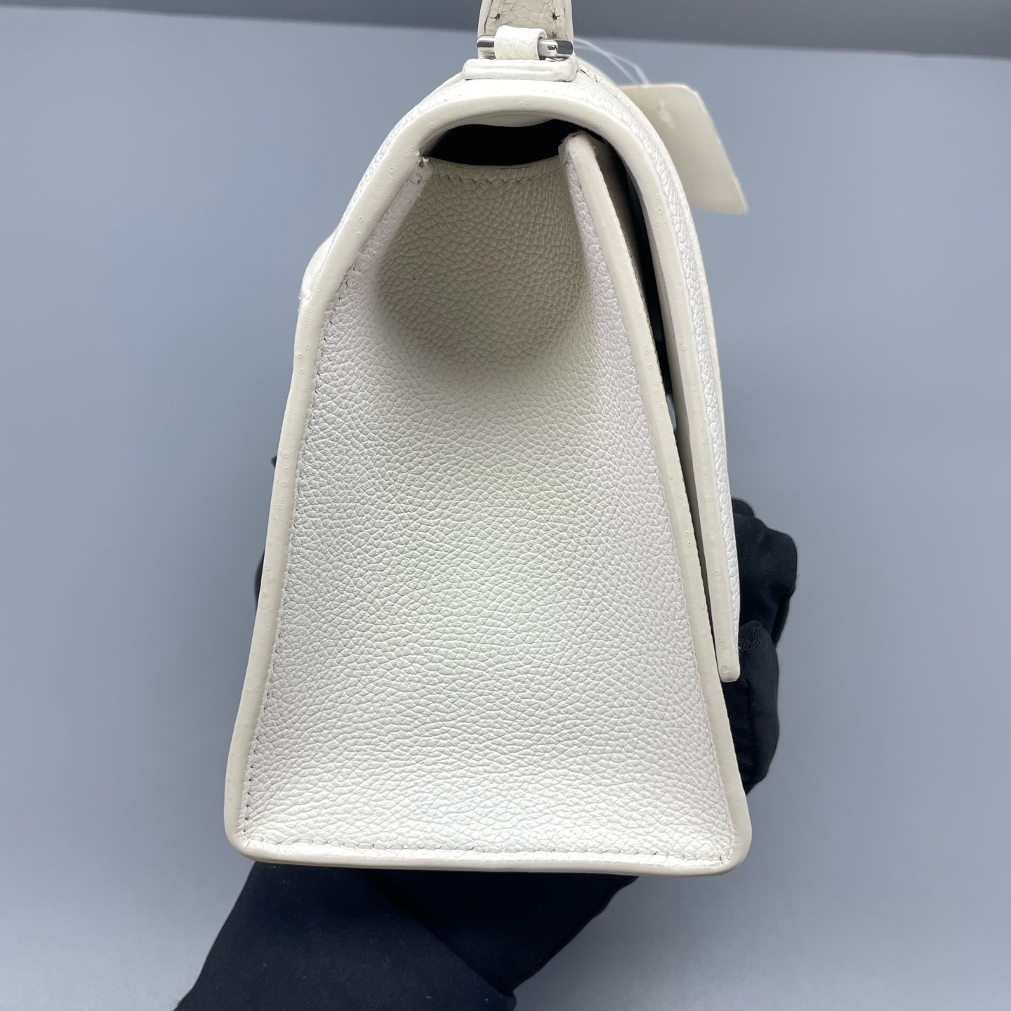Balenciaga - Hourglass Small Bag - Grained leather - White - (mini)