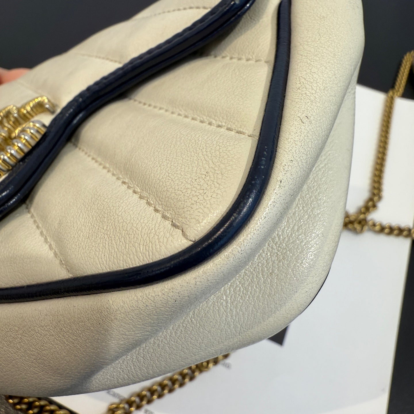 Gucci - Marmont Mini Shoulder/Crossbody Chain Bag - Leather - Multicolour - (mini)