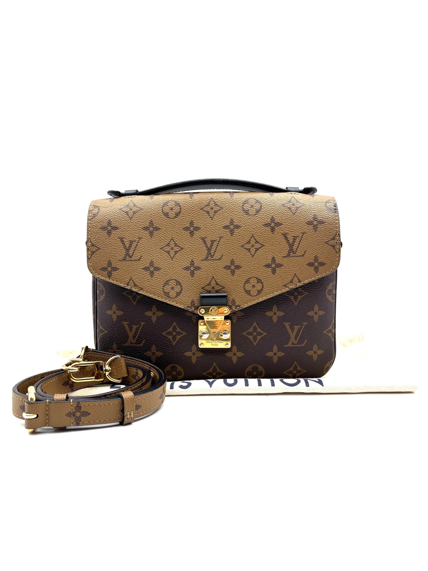 Louis Vuitton - Pochette Metis - Coated canvas with cowhide leather trim - Brown - (Medium)